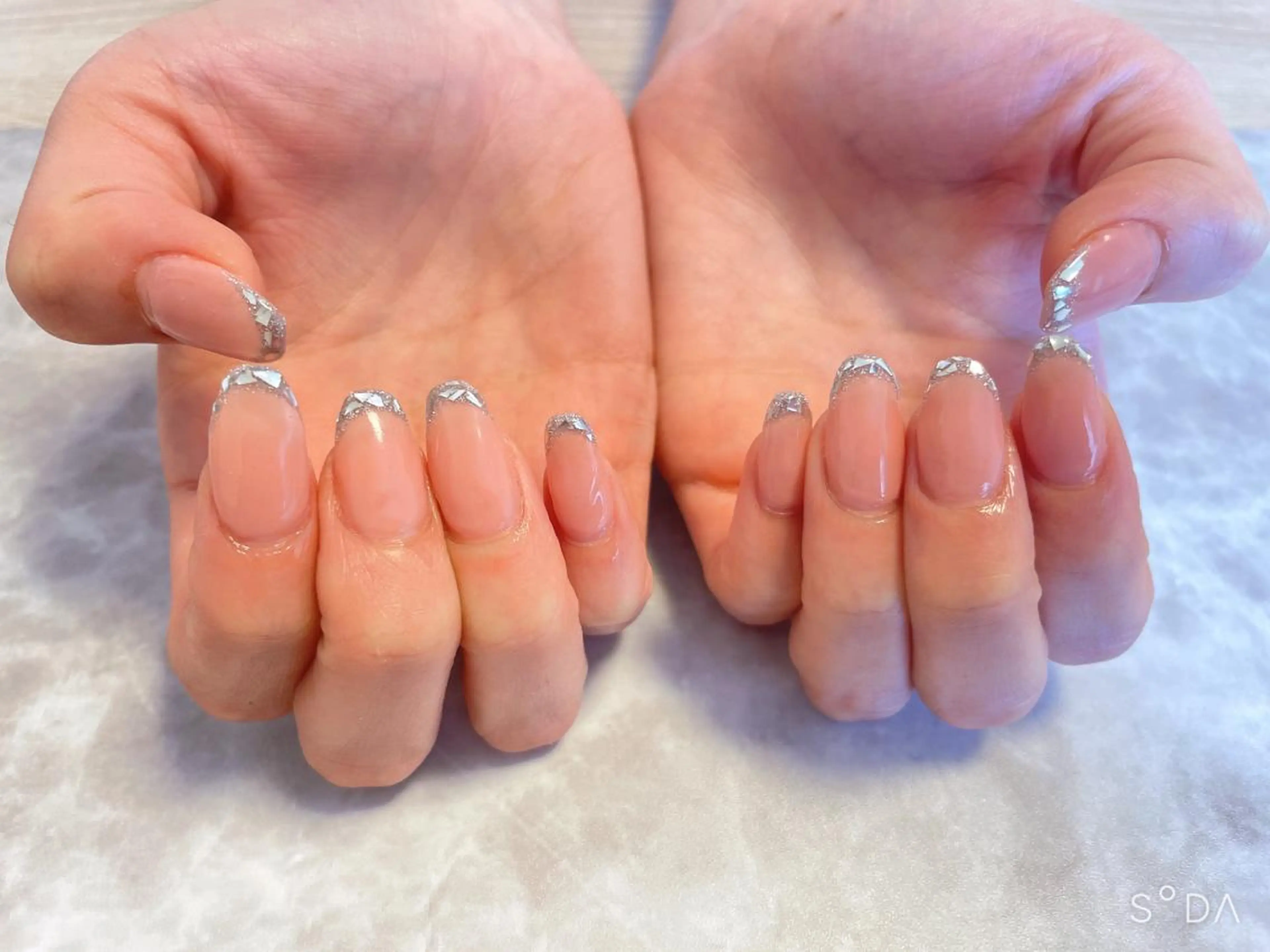 ネイル フレンチネイル ガラスフレンチ Nail salon Betty❤︎のネイルデザイン