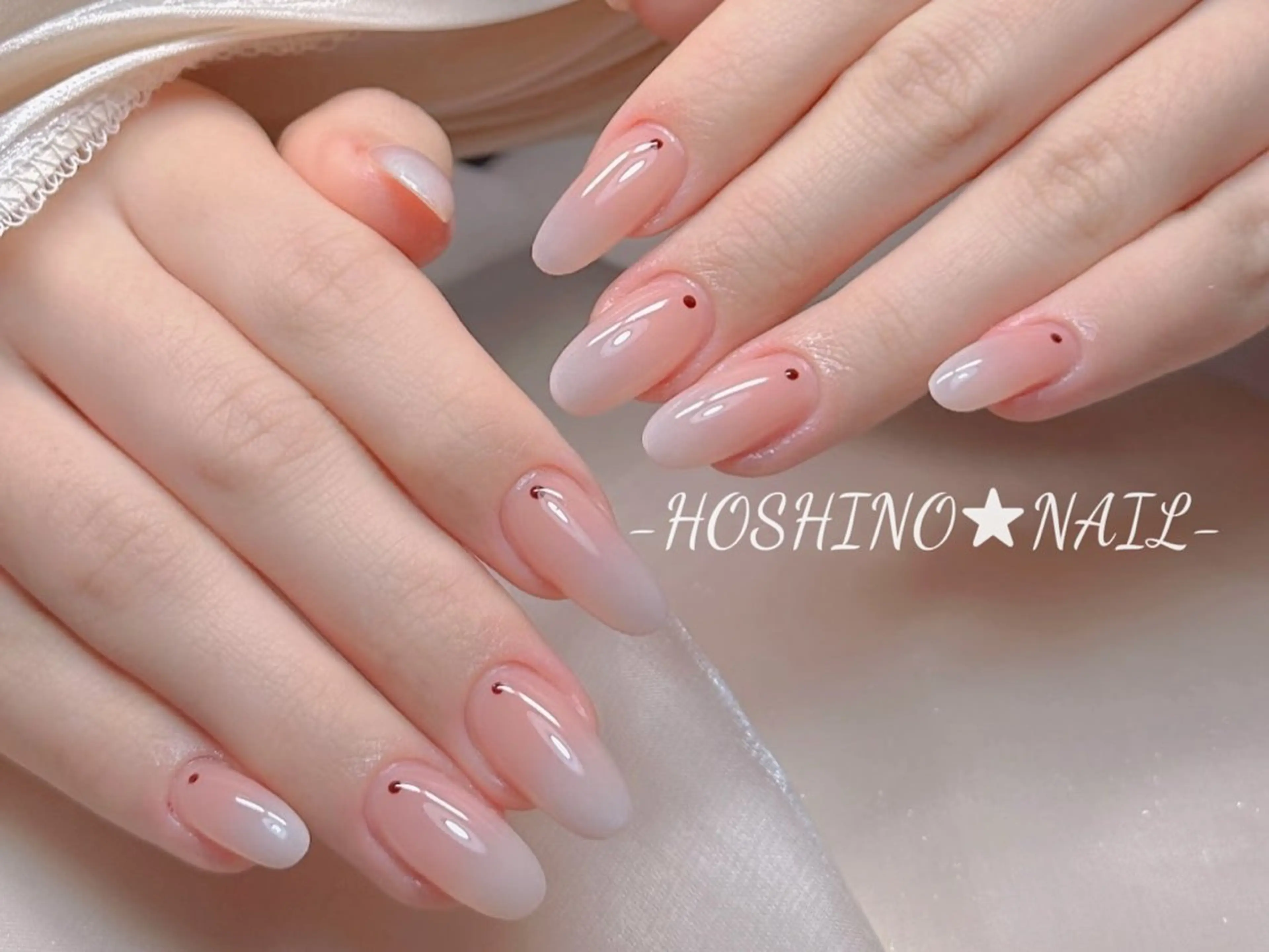 ネイル オーロラネイル チークネイル ドット フットネイル フレンチネイル ハンドネイル ★HOSHINO NAIL★新宿店のネイルデザイン