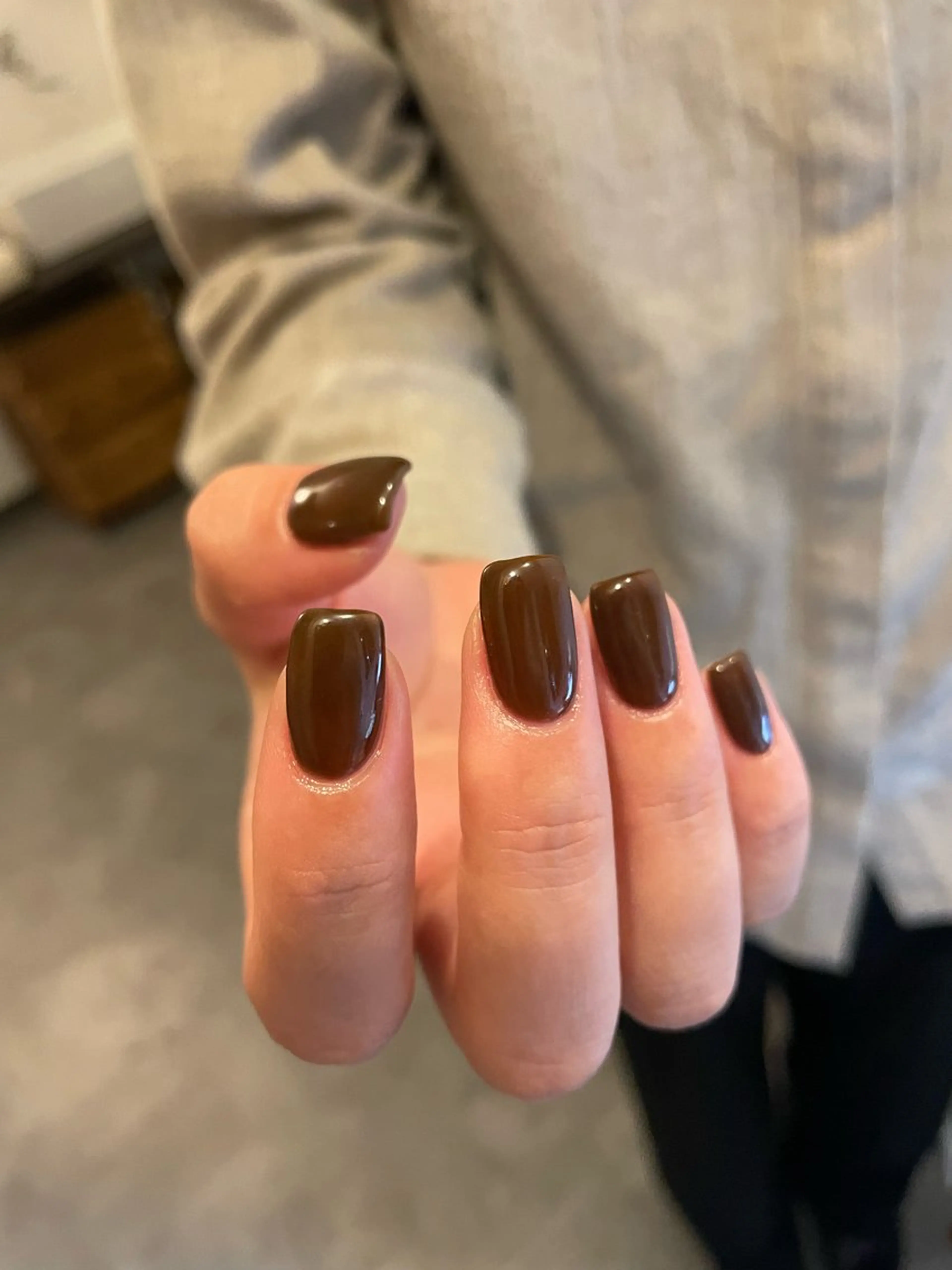 ネイル ブラウン ハンドネイル roof nailのネイルデザイン