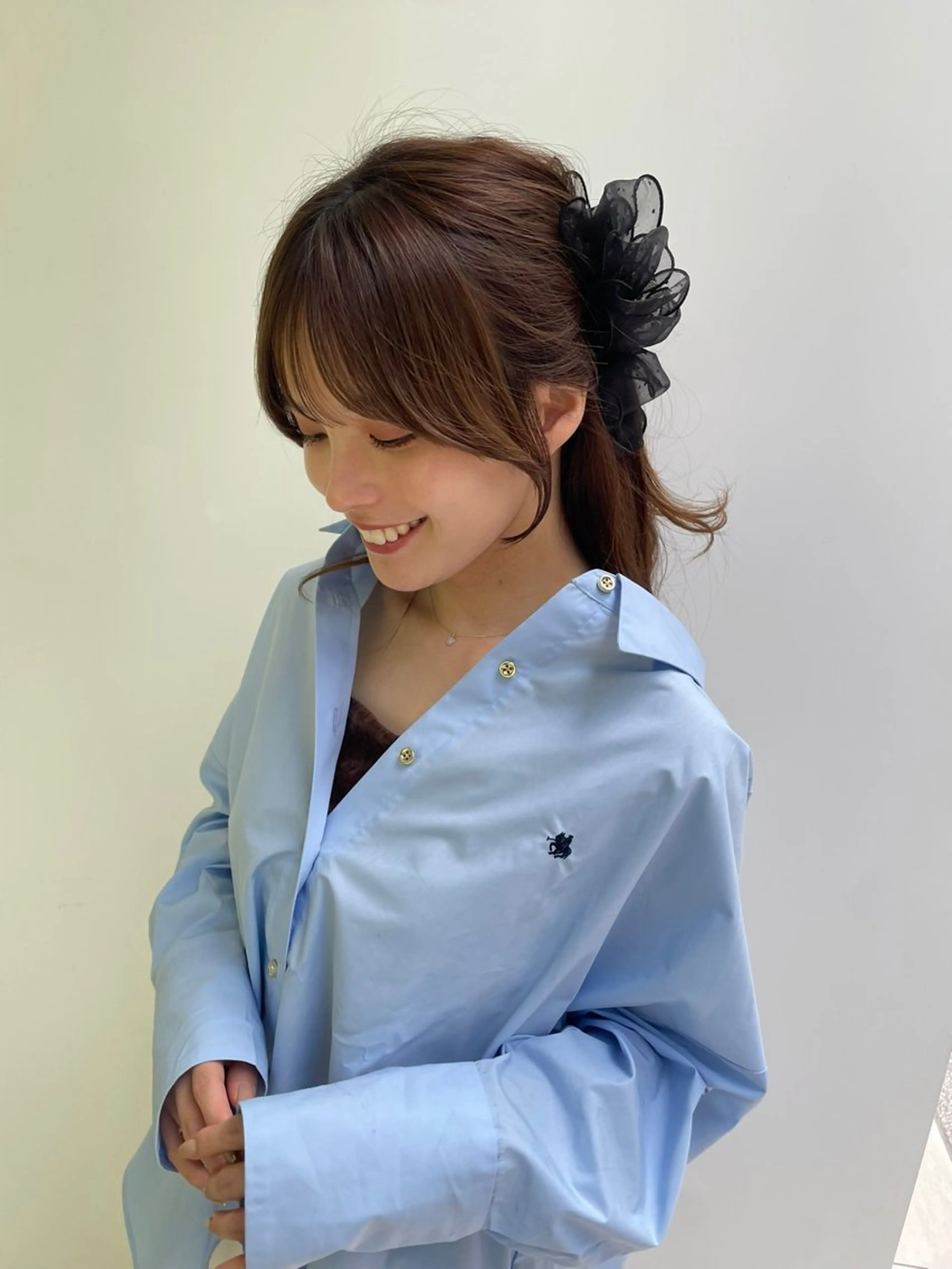 セミロング カット トリートメント レイヤー×顔周 り×髪質改善/MIUのヘアスタイル