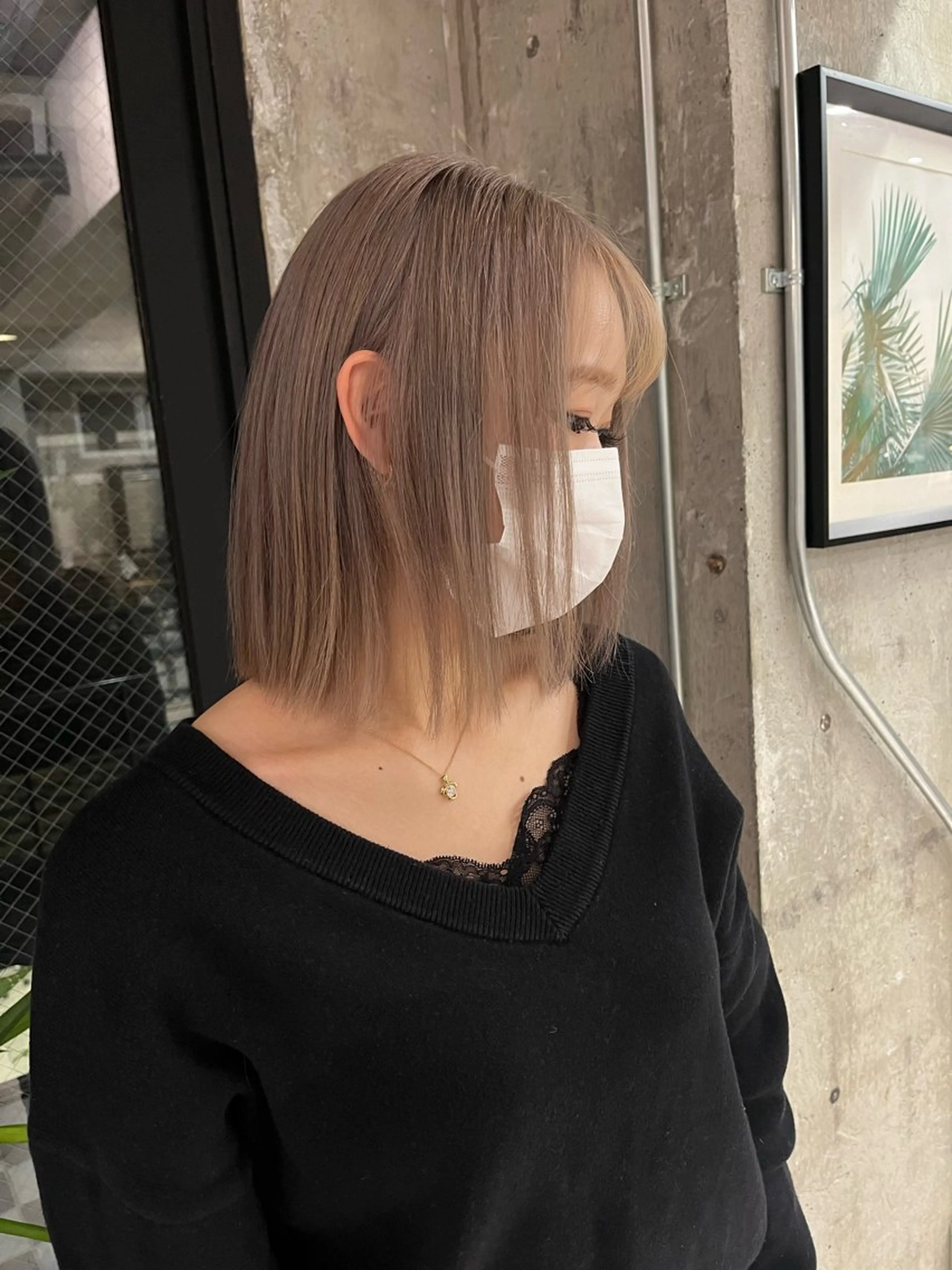 ミディアム ヘアカラー 🌊ハイライト Rizu🌊のヘアスタイル