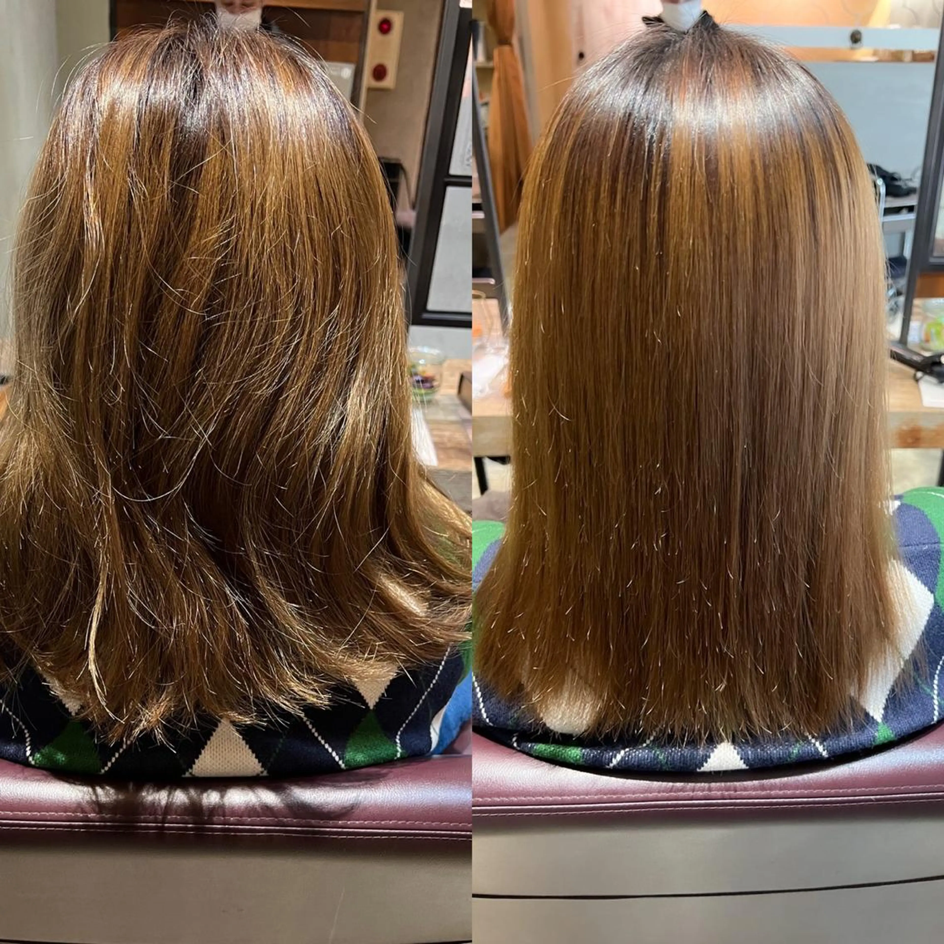 セミロング ヘアアレンジ 縮毛矯正 むらたねね🌻 スタイリストのヘアスタイル
