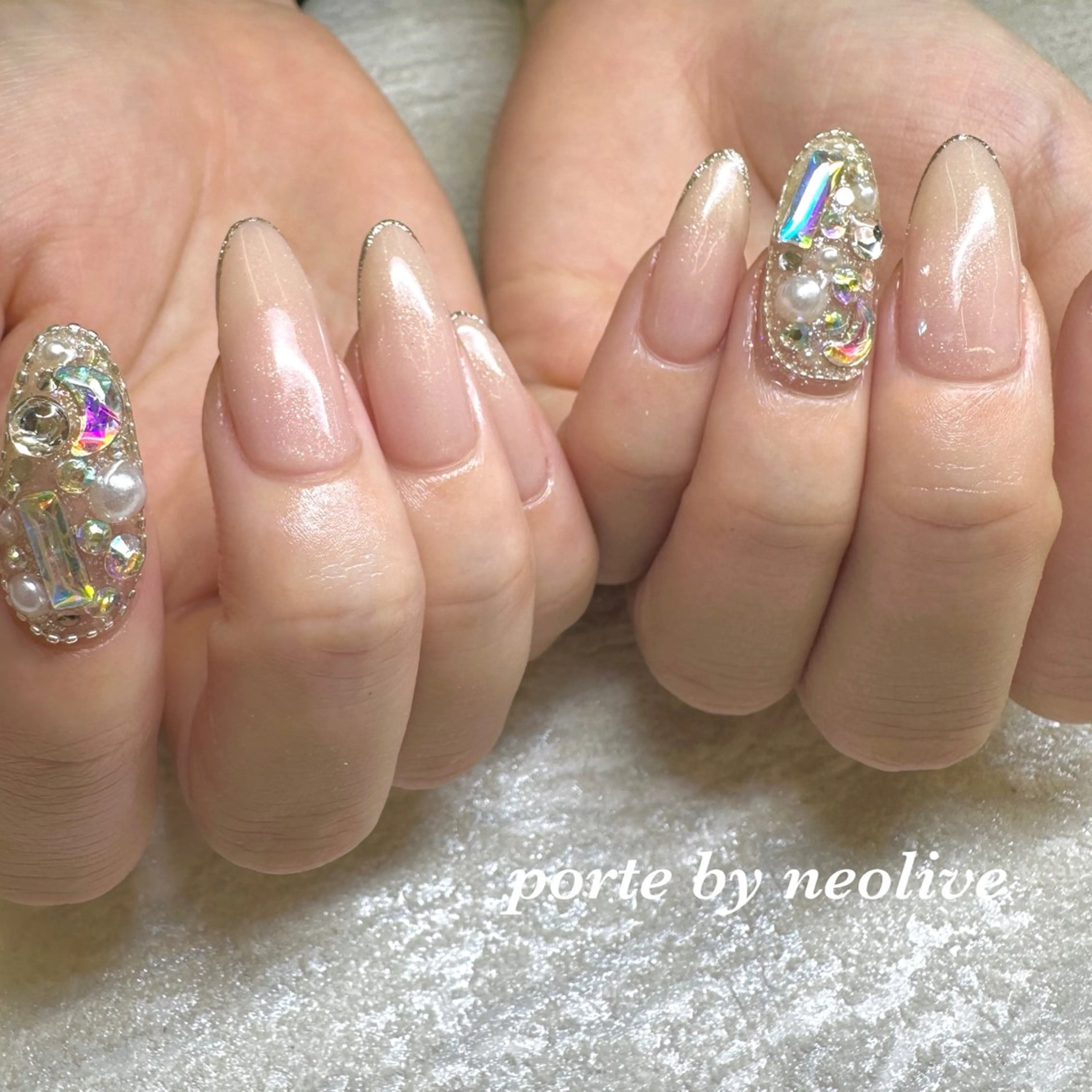 ネイル ラメ(グリッター) nail Eclat所属・志賀野 美喜のネイルデザイン