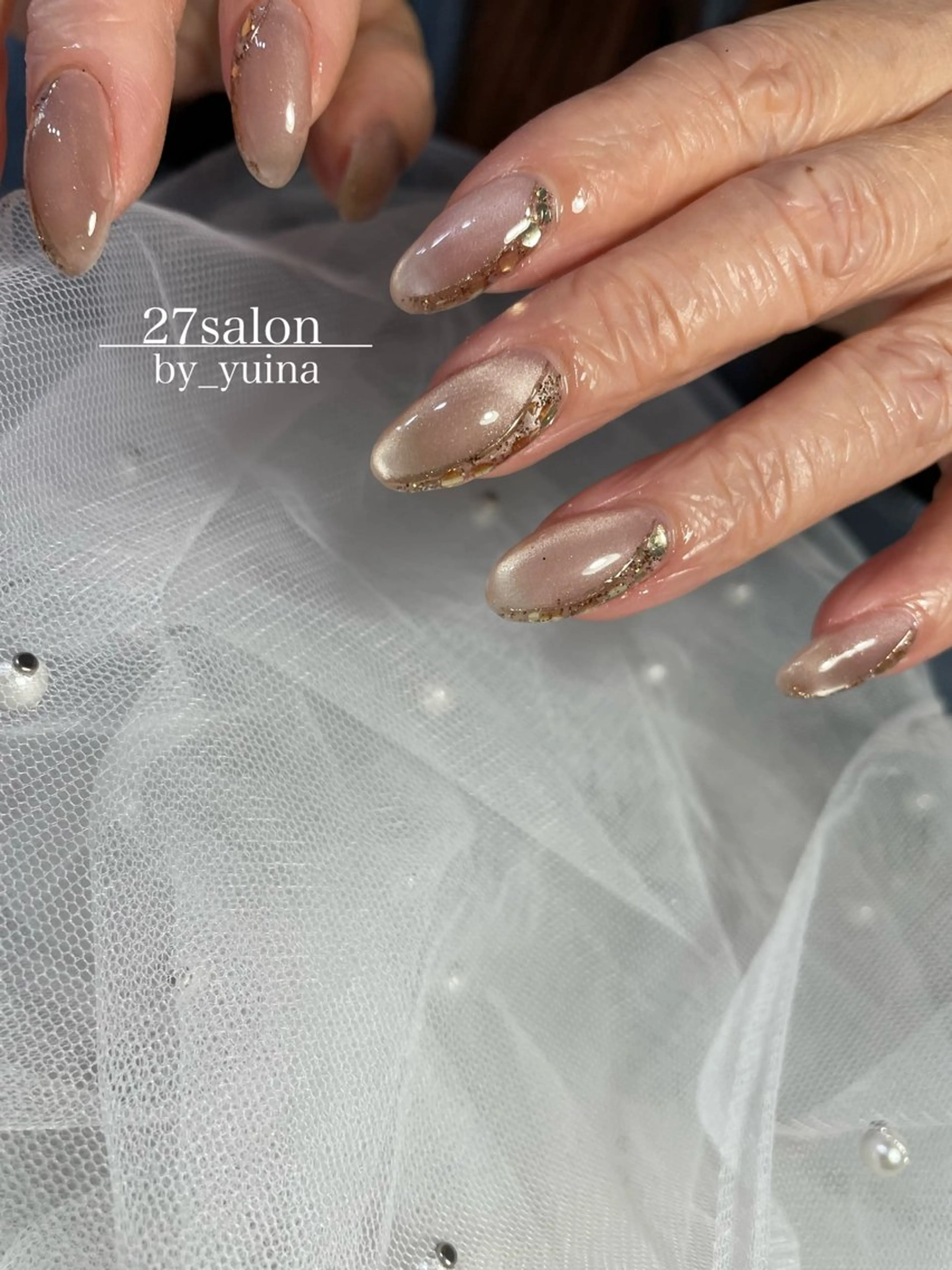 ネイル マグネットネイル ハンドネイル 27salon yuinaのネイルデザイン