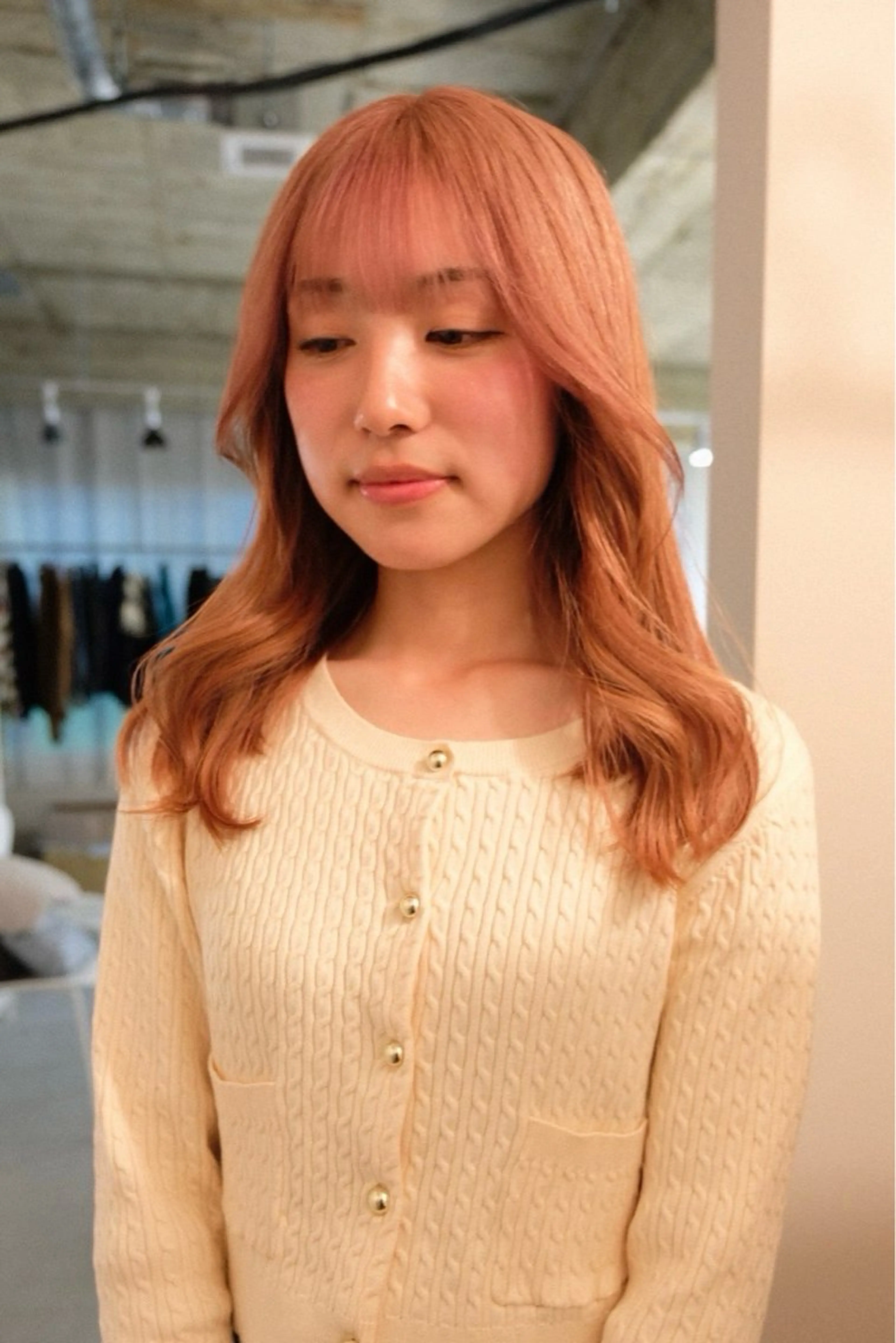 セミロング カラー 久保田 群青のヘアスタイル