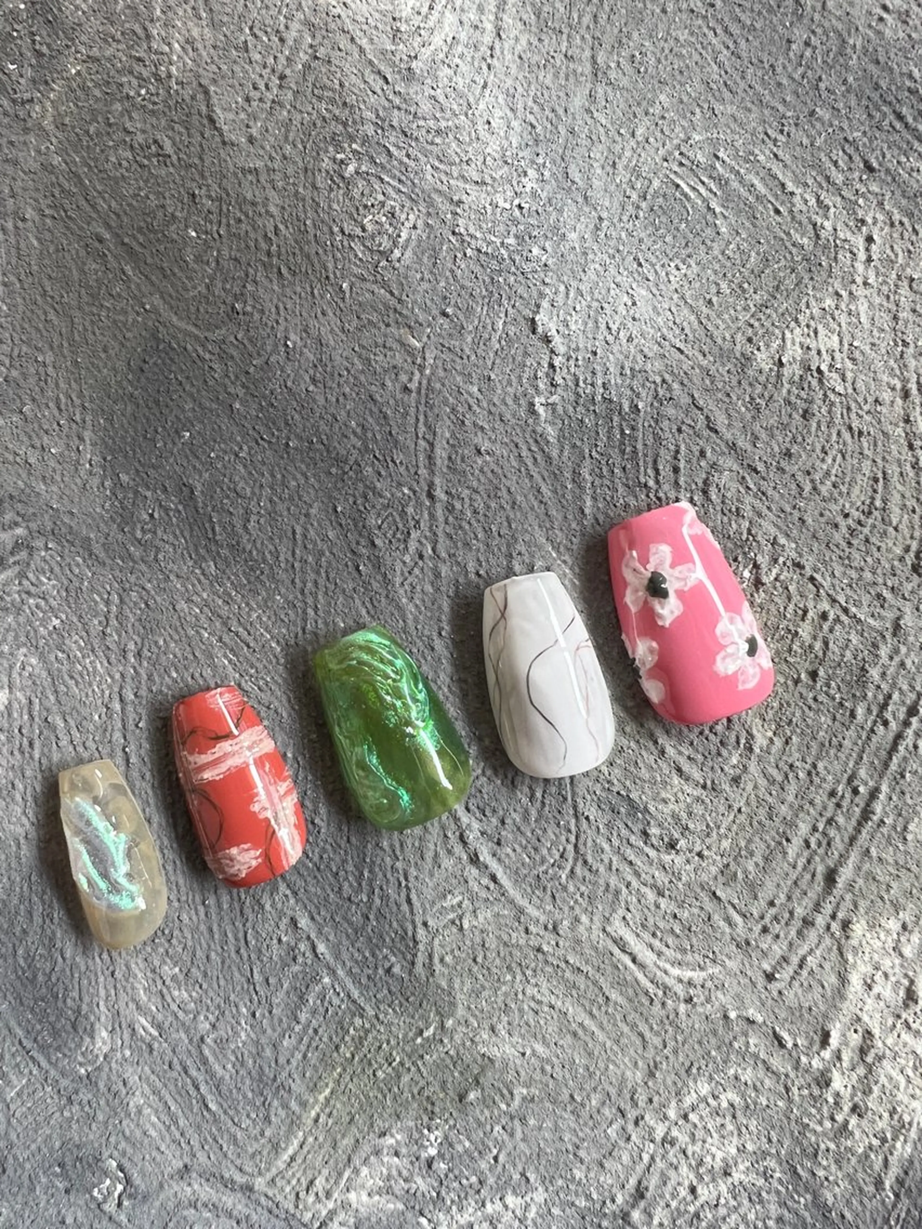 ネイル 春ネイル ハンドネイル Aura nailのネイルデザイン