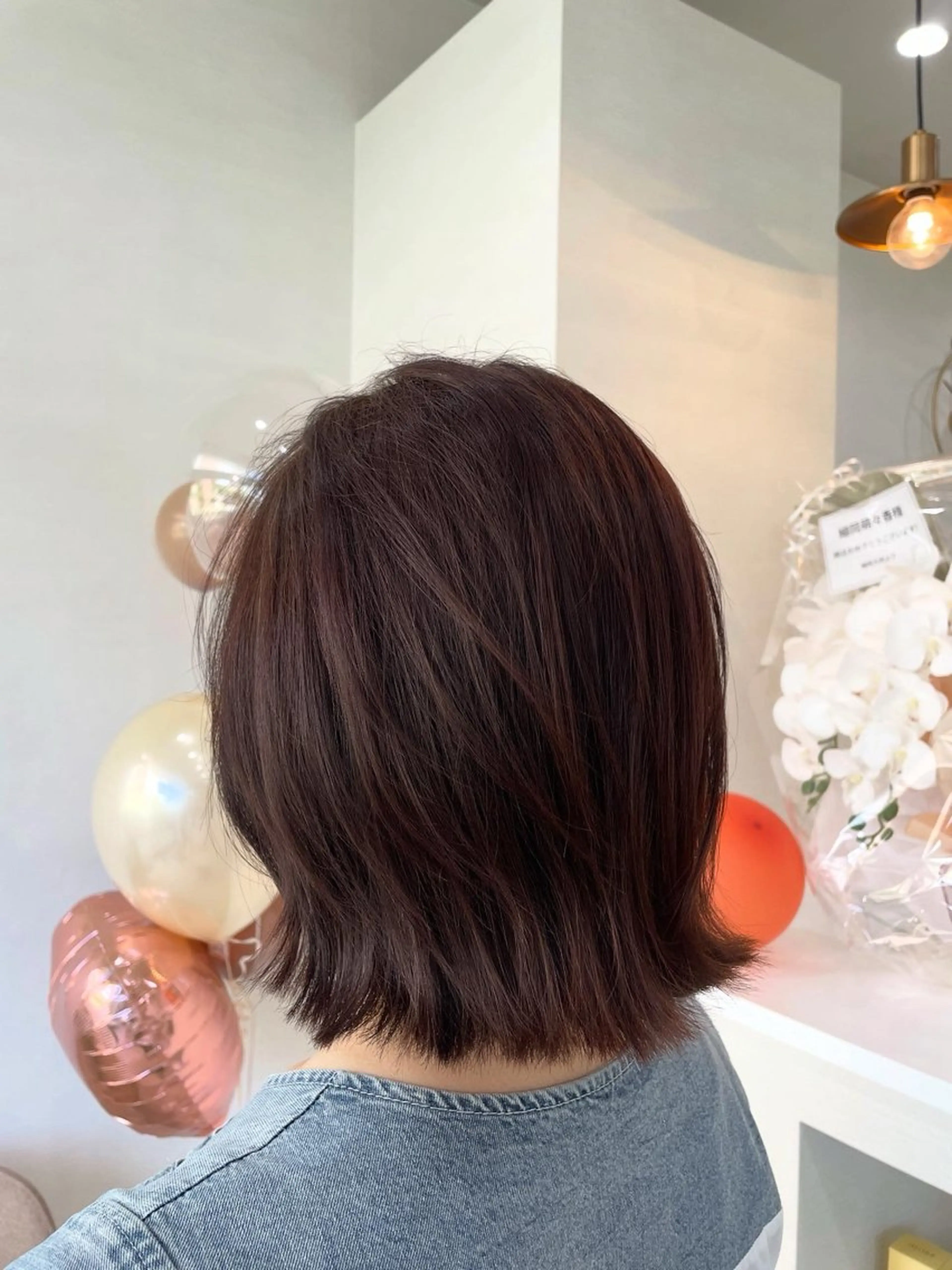 ミディアム レイヤーカット トリートメント カット mono.所属・南茨/ヘッドスパ /カット/momoのヘアスタイル