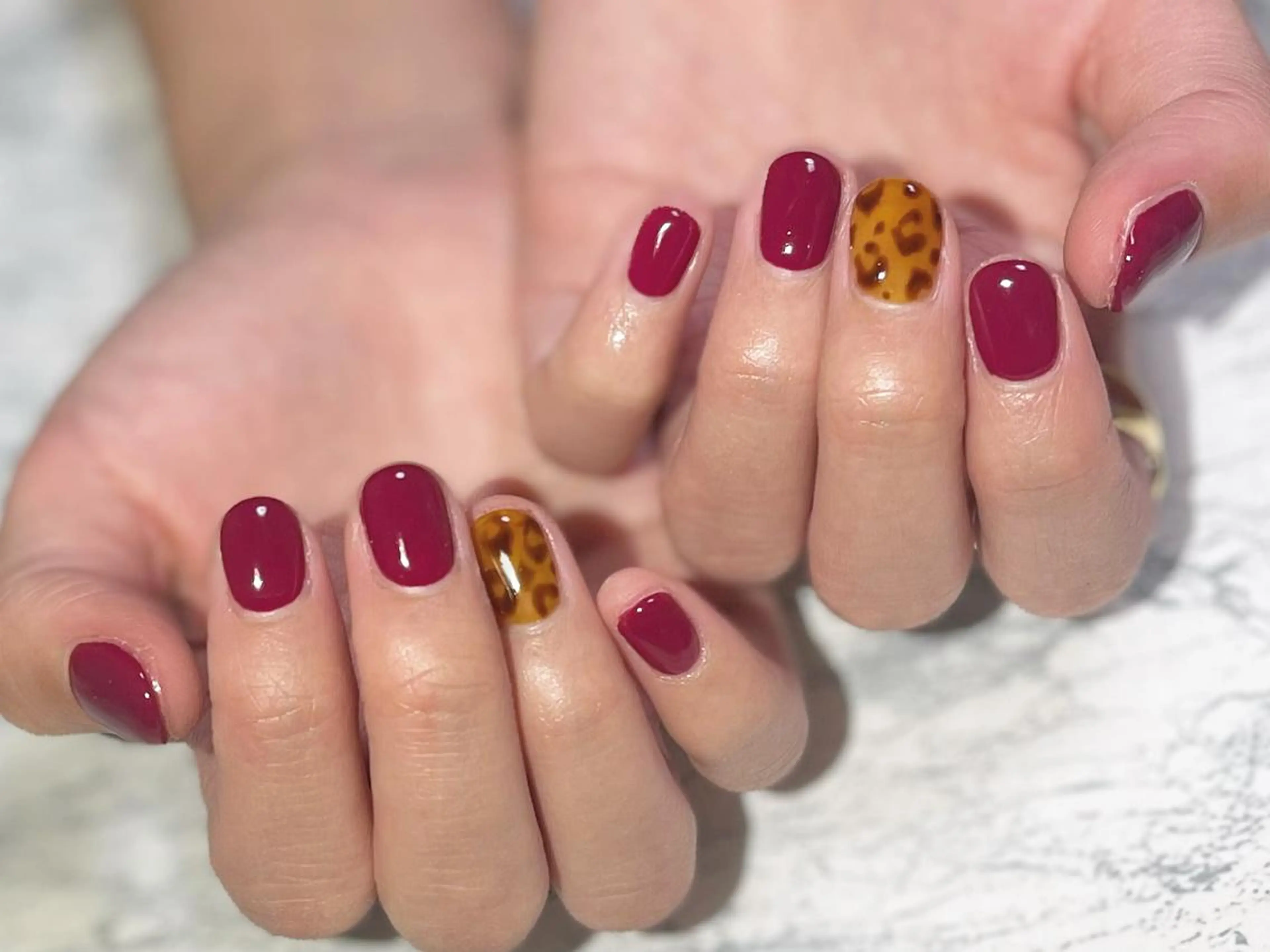 ネイル アニマル柄 フットネイル ニュアンスネイル シンプルネイル 春ネイル ネイル フフラ所属・nail fufla ♡yamane♡のネイルデザイン