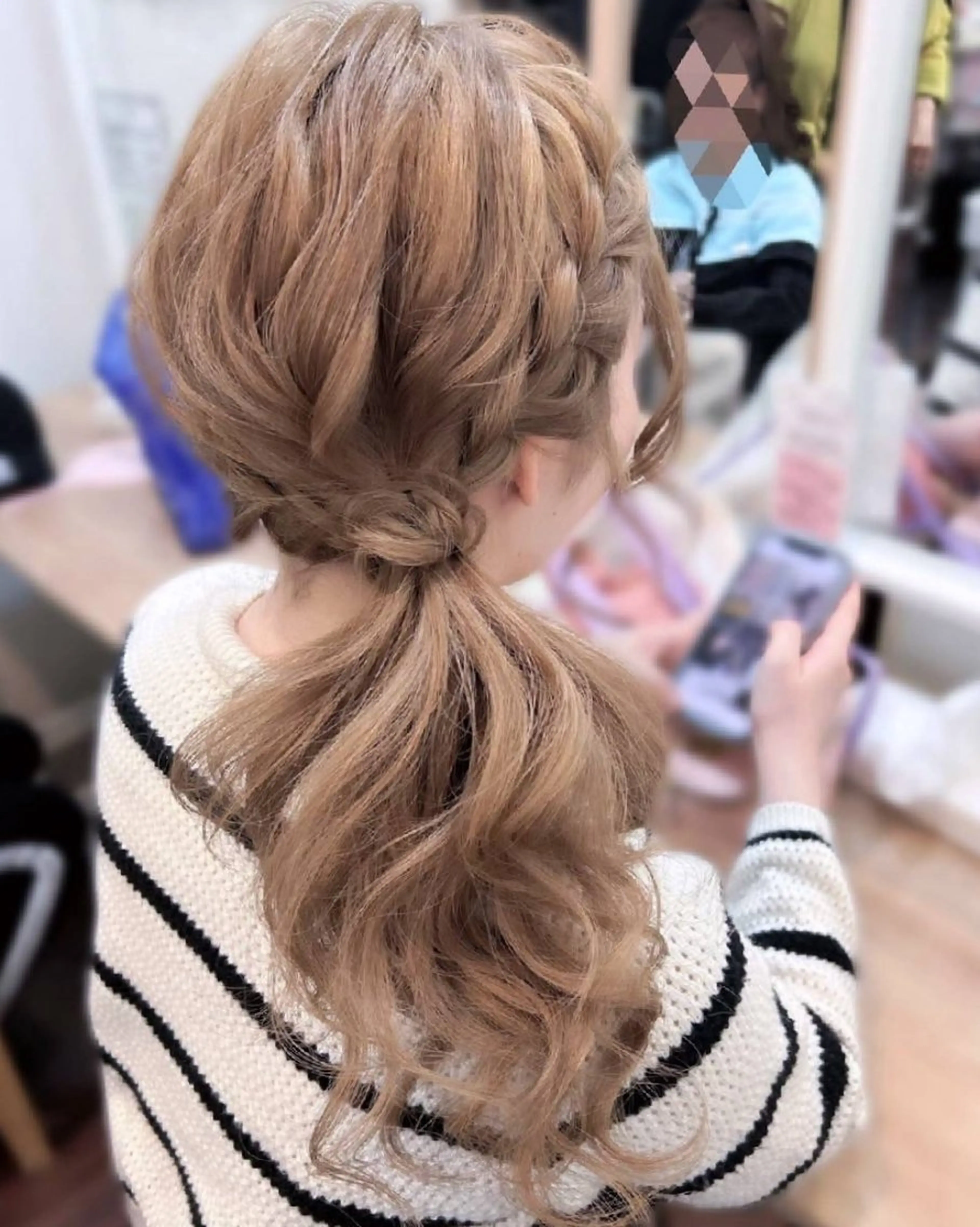 ヘアアレンジ へアセット レインボーのヘアスタイル