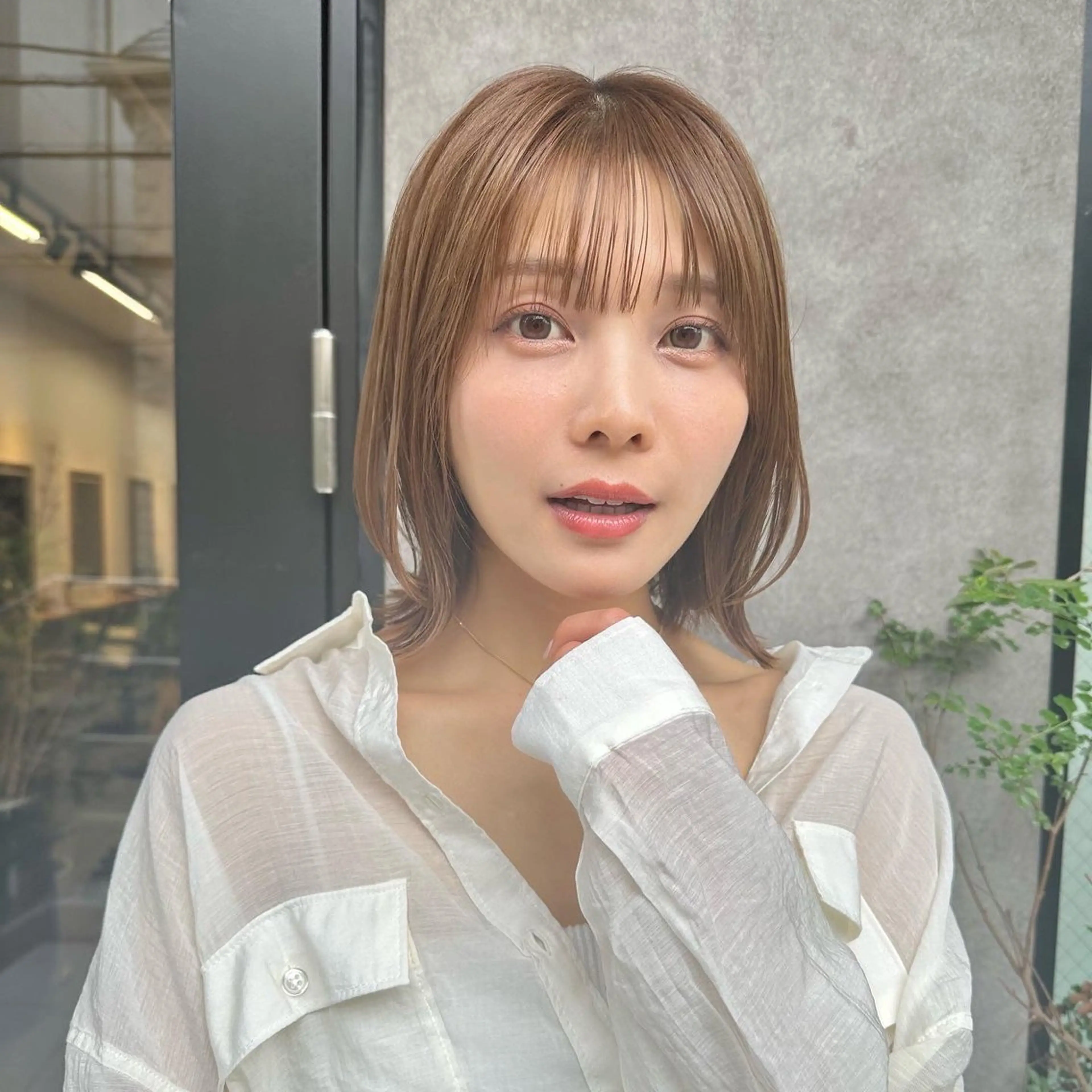 ミディアム 美髪縮毛矯正 /髪質改善のヘアスタイル