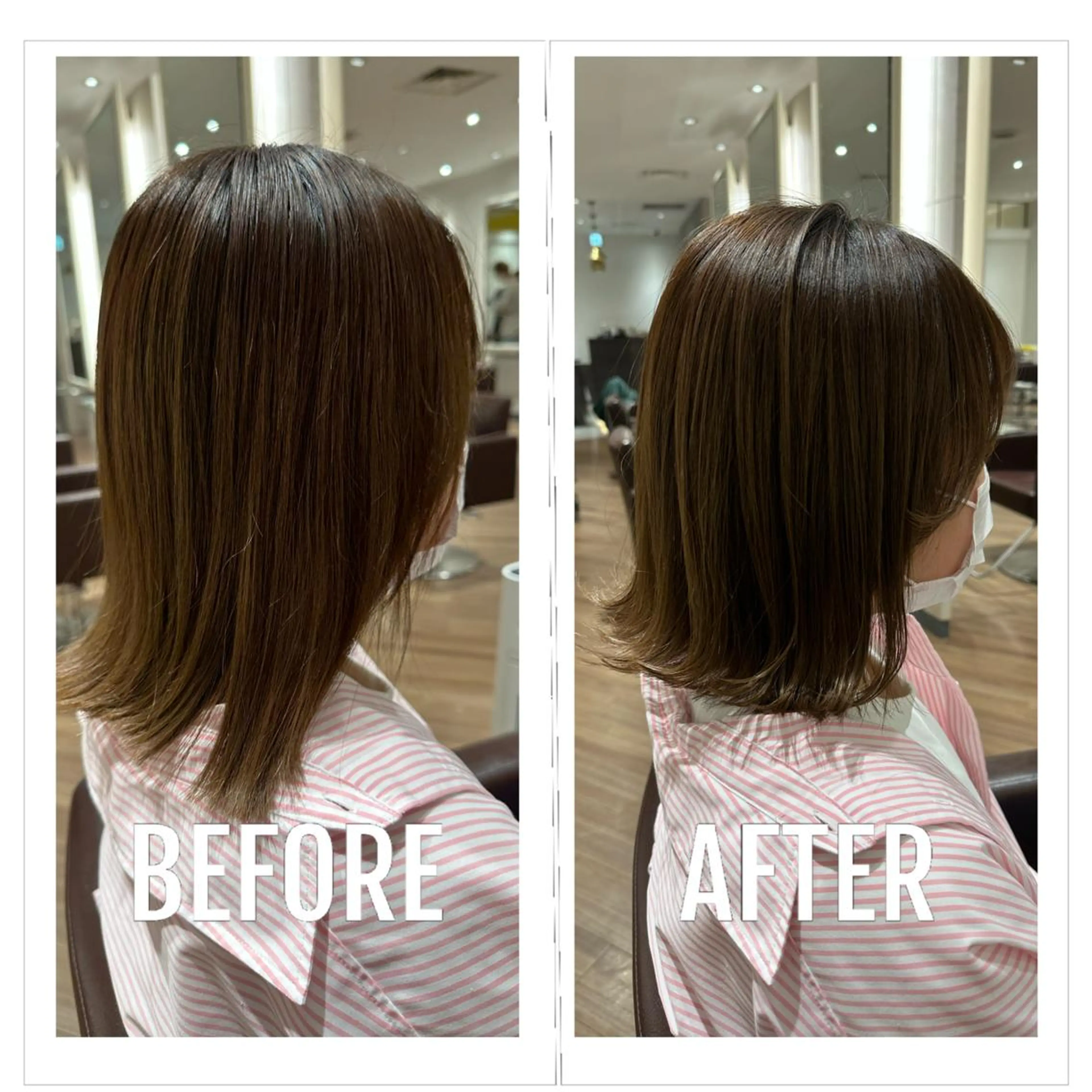 ミディアム ボブ カット ごとう さなのヘアスタイル
