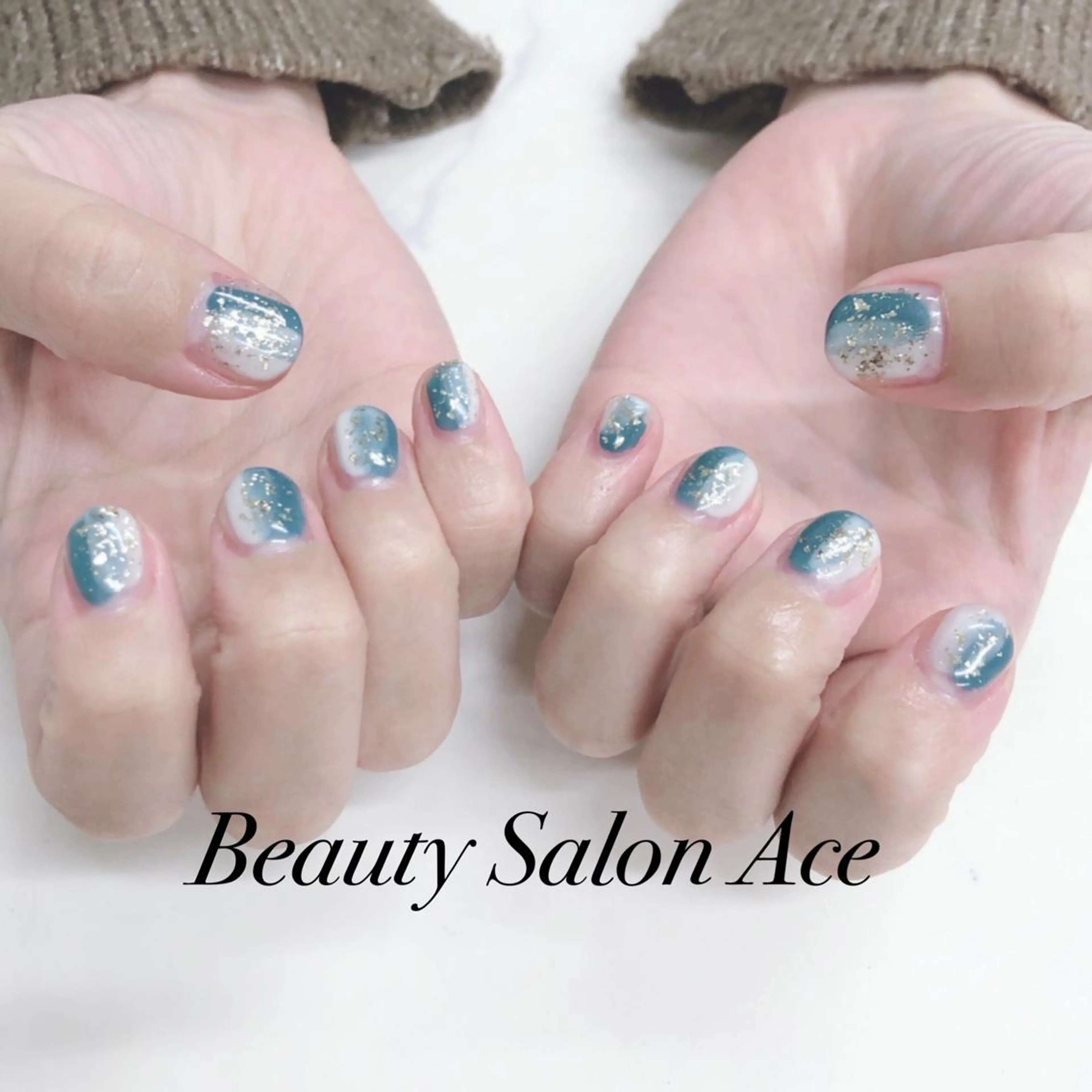 ネイル メンズネイル ニュアンスネイル Beauty Salon Ace（ネイルサロン　エース）所属・池袋フィルイン Ace♡長さだしのネイルデザイン