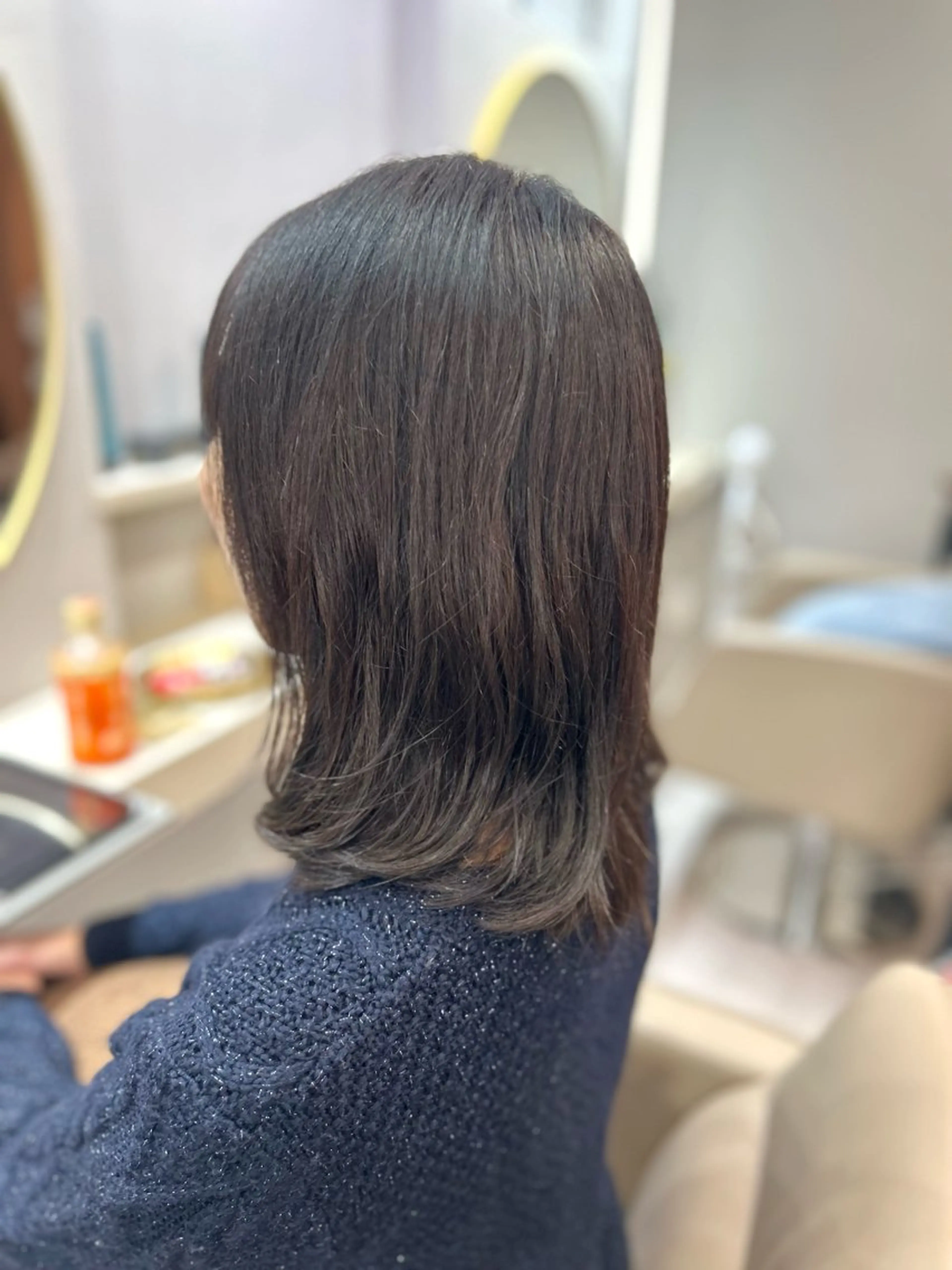 ミディアム カット ヘアカラー 池田 太一のヘアスタイル