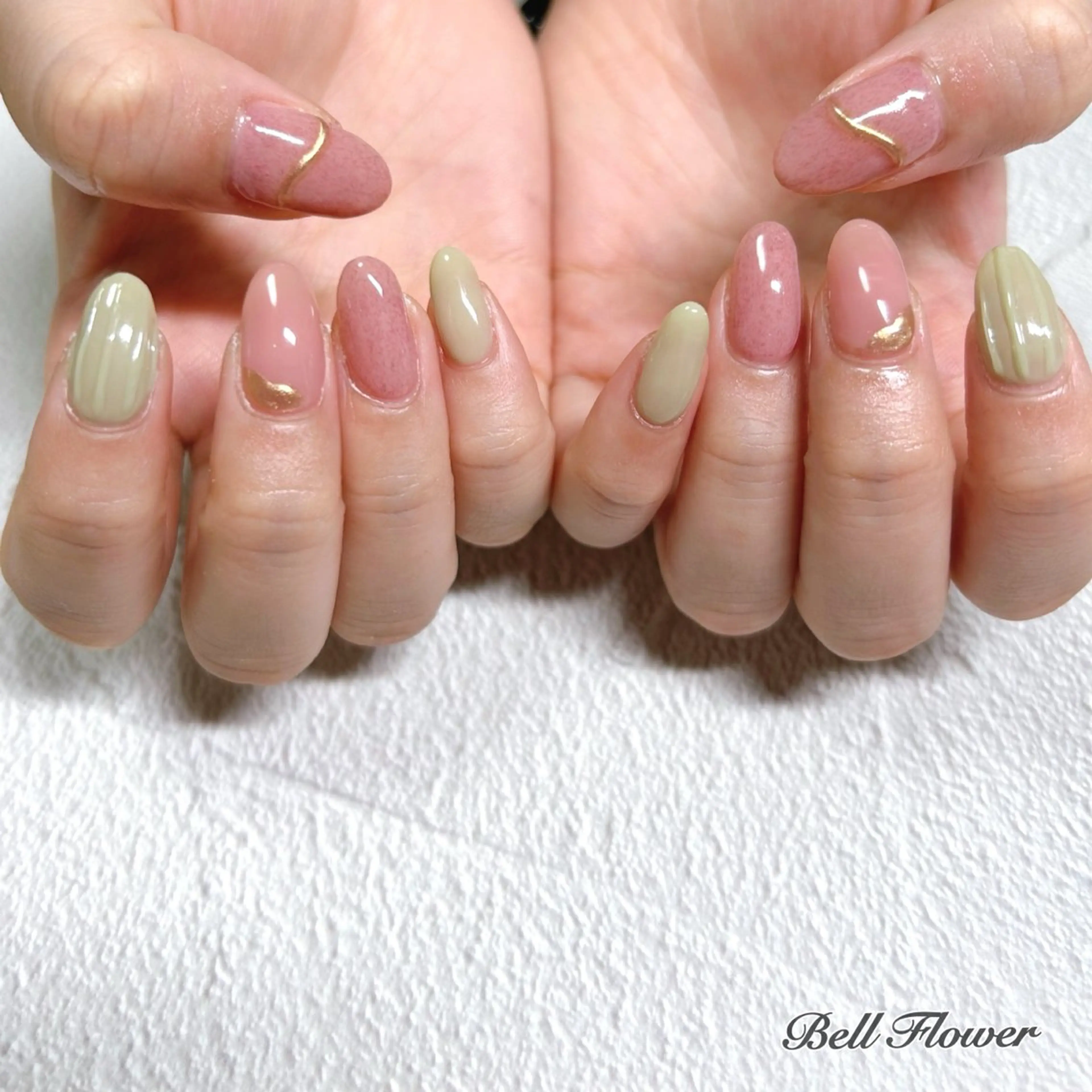 ネイル ハンドネイル Bell Flowerのネイルデザイン