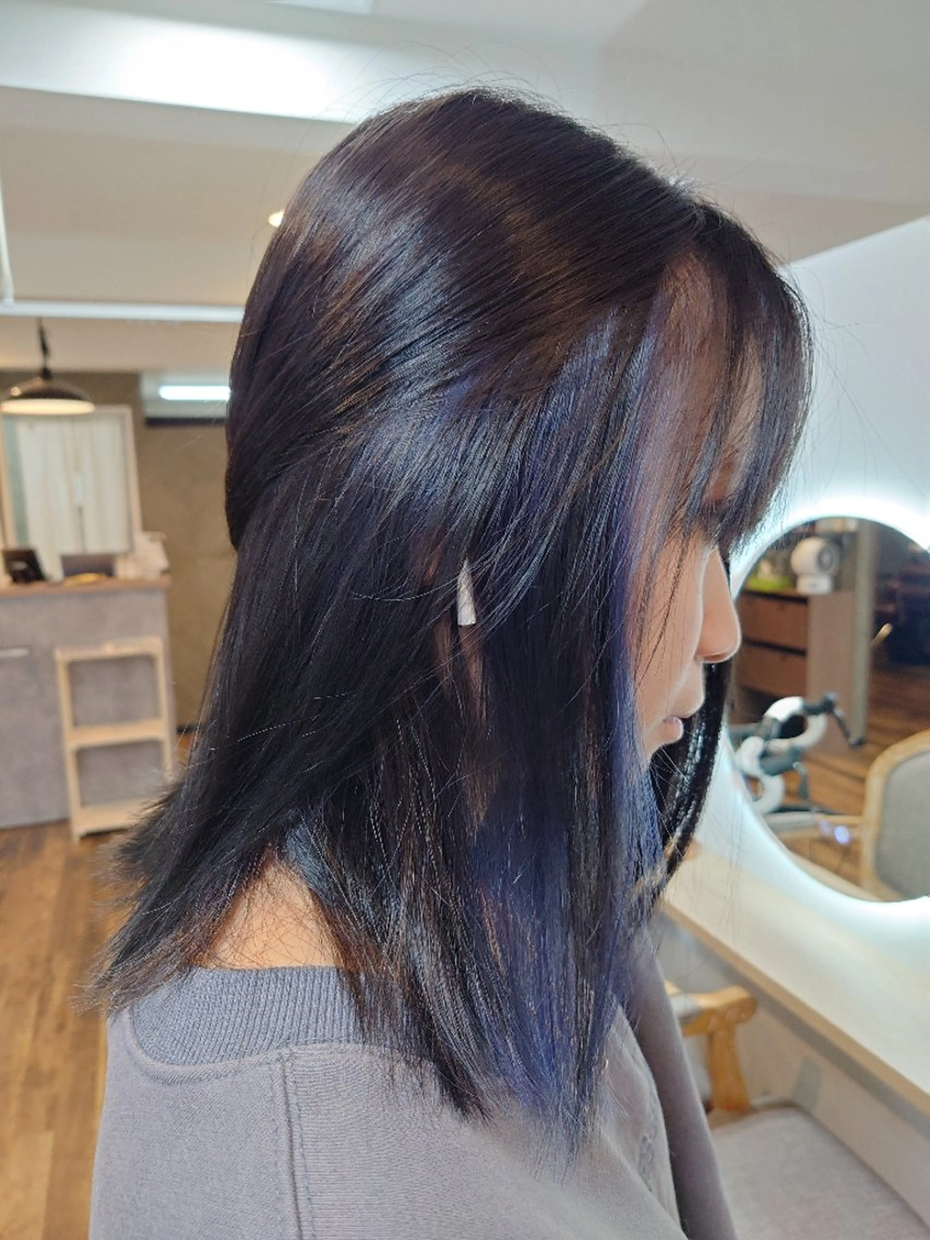 カラー ブリーチ ブルーカラー 💆‍♂ヘッドスパ ★☆のヘアスタイル
