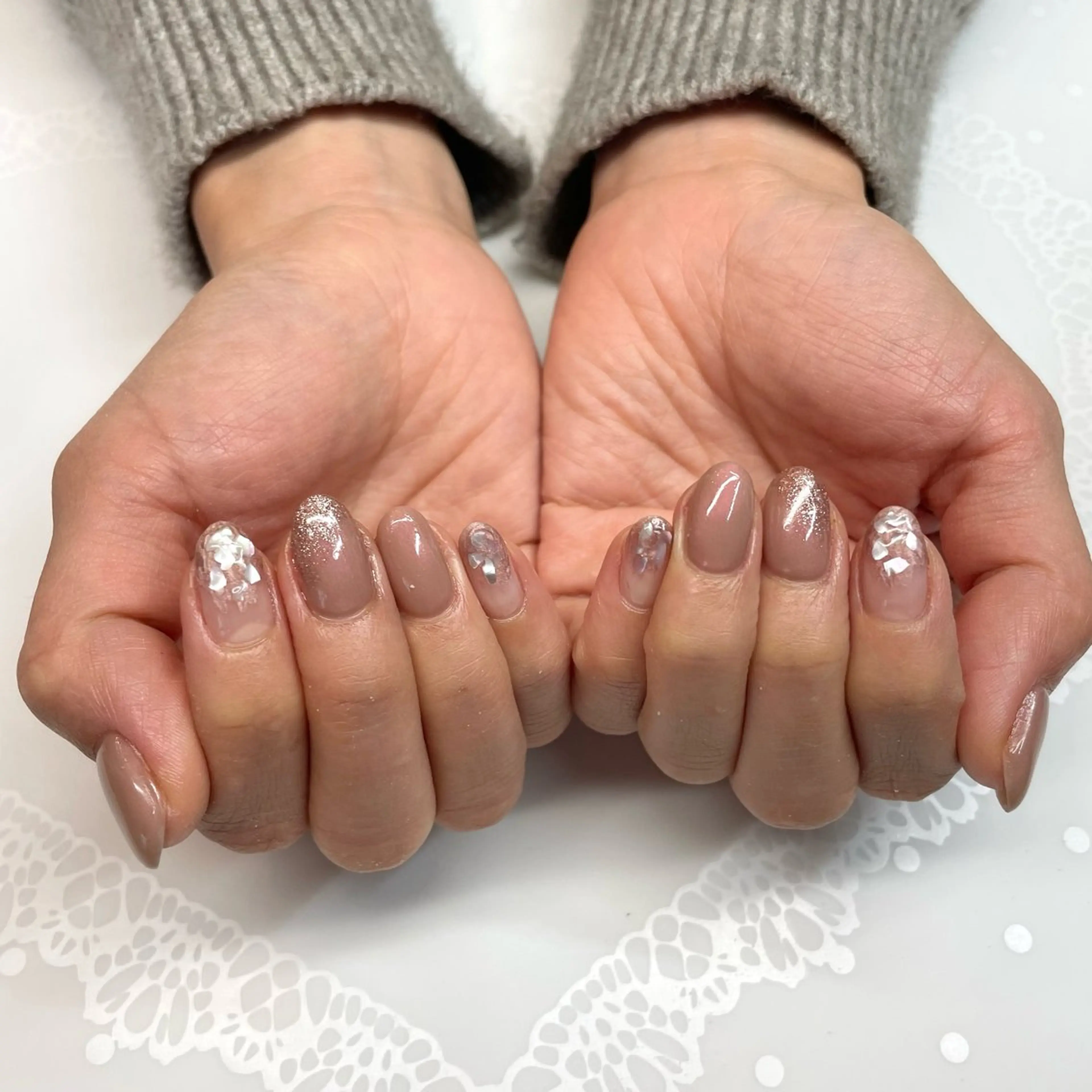 ネイル ハンドネイル ＜まつげパーマ・アイブロウ・ヘアメイク 専門店＞Le vail 札幌円山店所属・Le vail Saitoのネイルデザイン