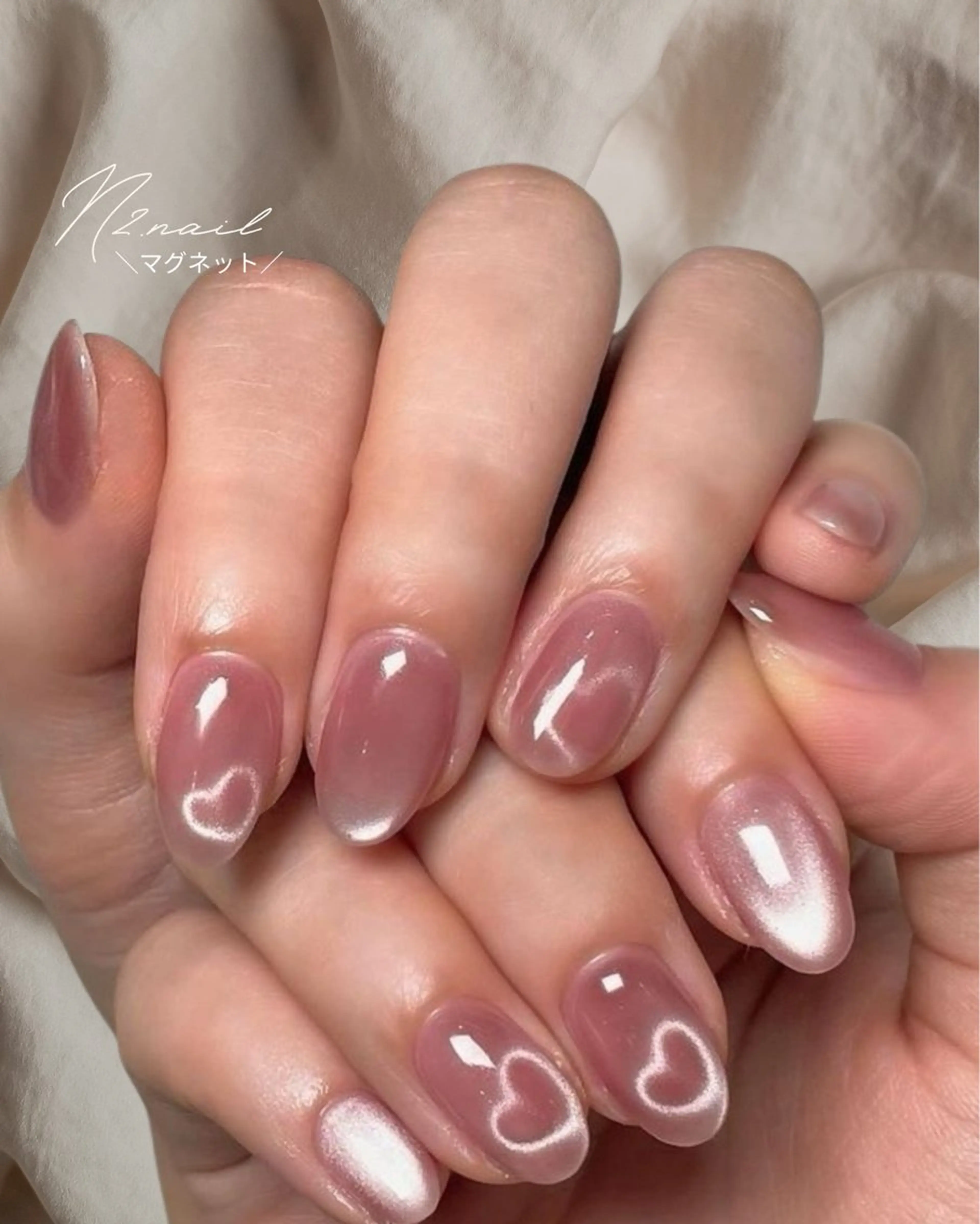 ミディアム デート ハンドネイル N2.nail所属・N2 nailのネイルデザイン