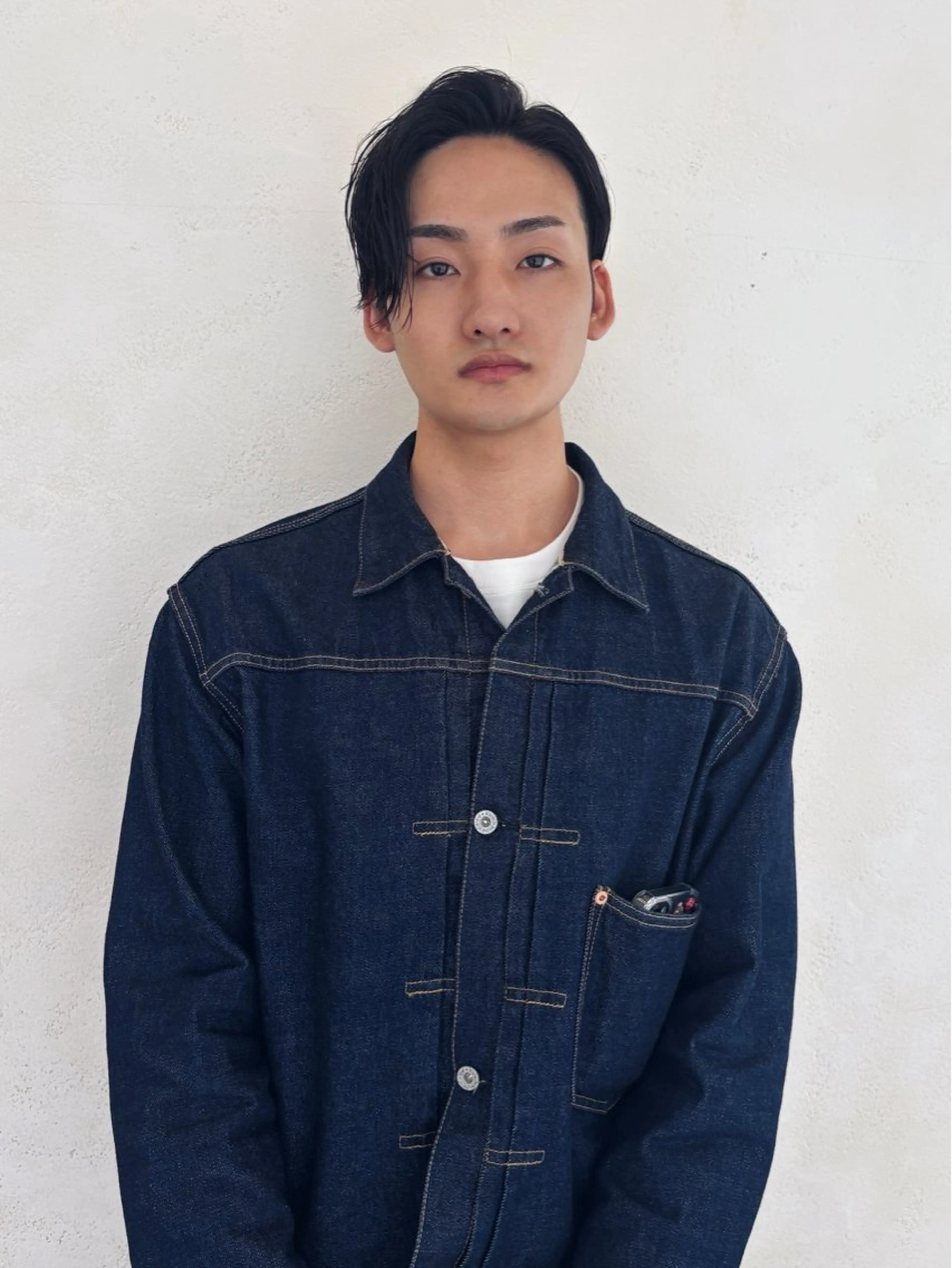 ショート メンズ センターパート メンズ韓国風 韓国風ヘア ARCHE南堀江所属・ARCHE南堀江 MENS専用のヘアスタイル