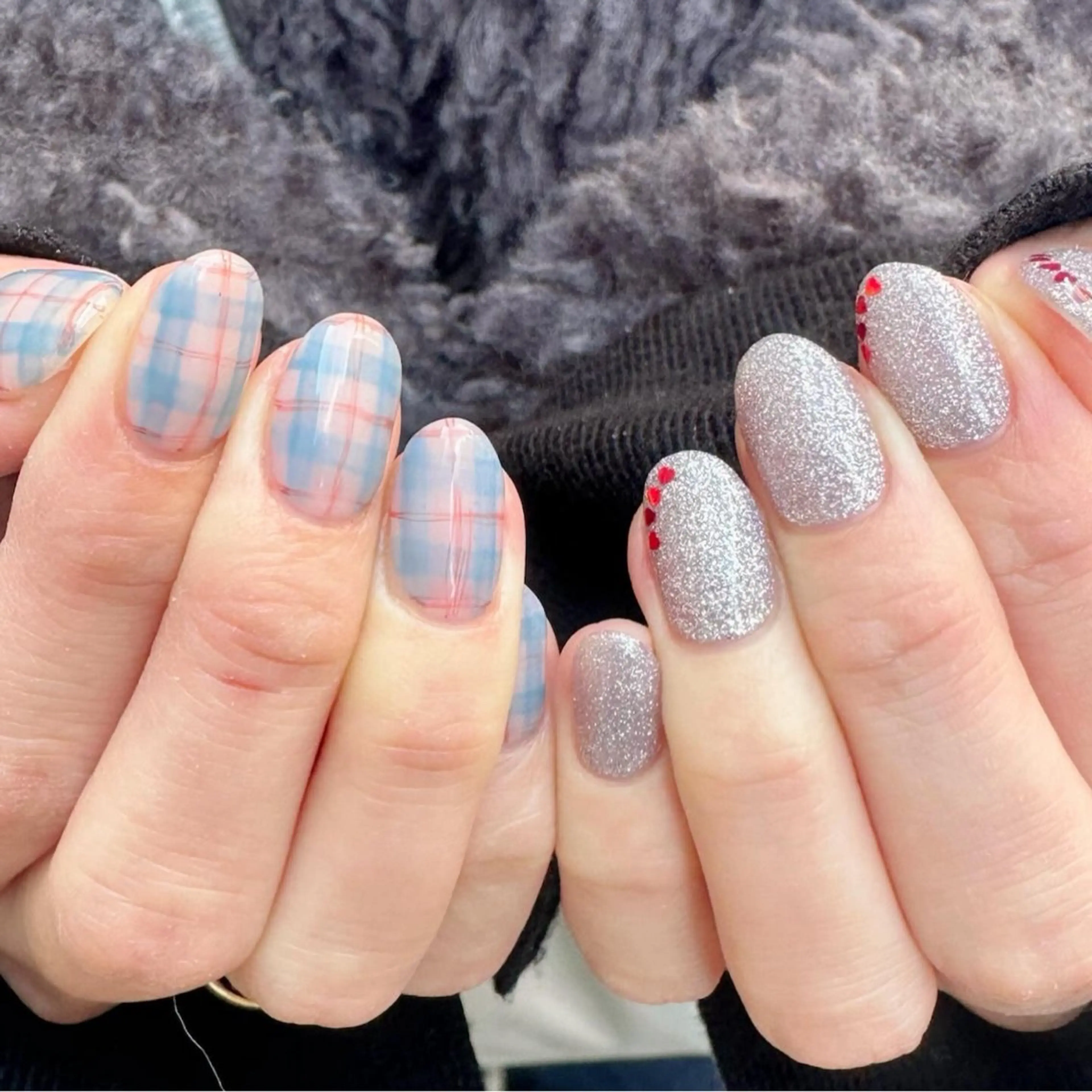 ネイル フラッシュネイル 氷ネイル・うるうるネイル 韓国ネイル ラメ(グリッター) ニュアンスネイル 🪞KAPE NAIL 🪞のネイルデザイン