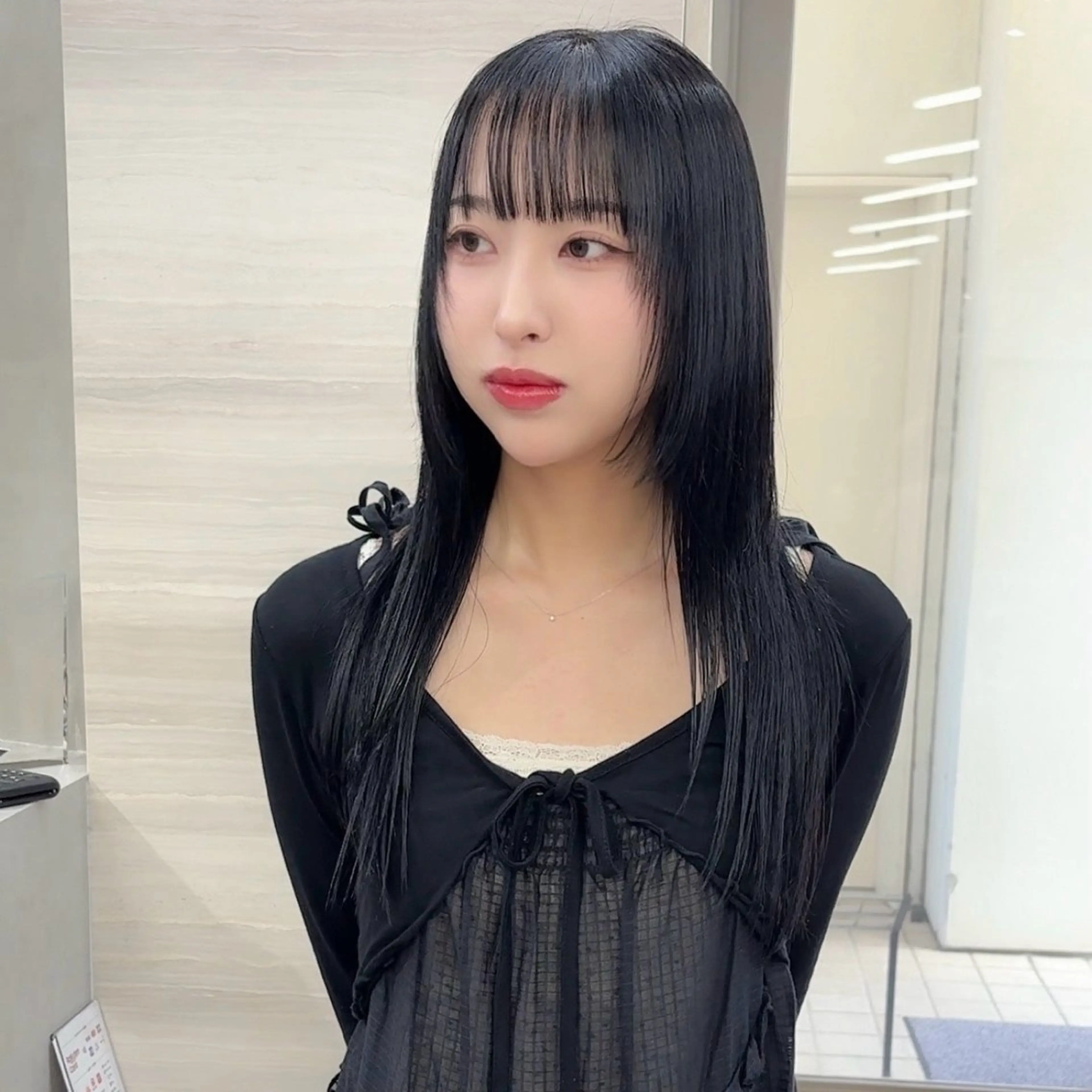 ロング カラー 酸性ストレート ヘアカラー 縮毛矯正 The Path ARENのヘアスタイル