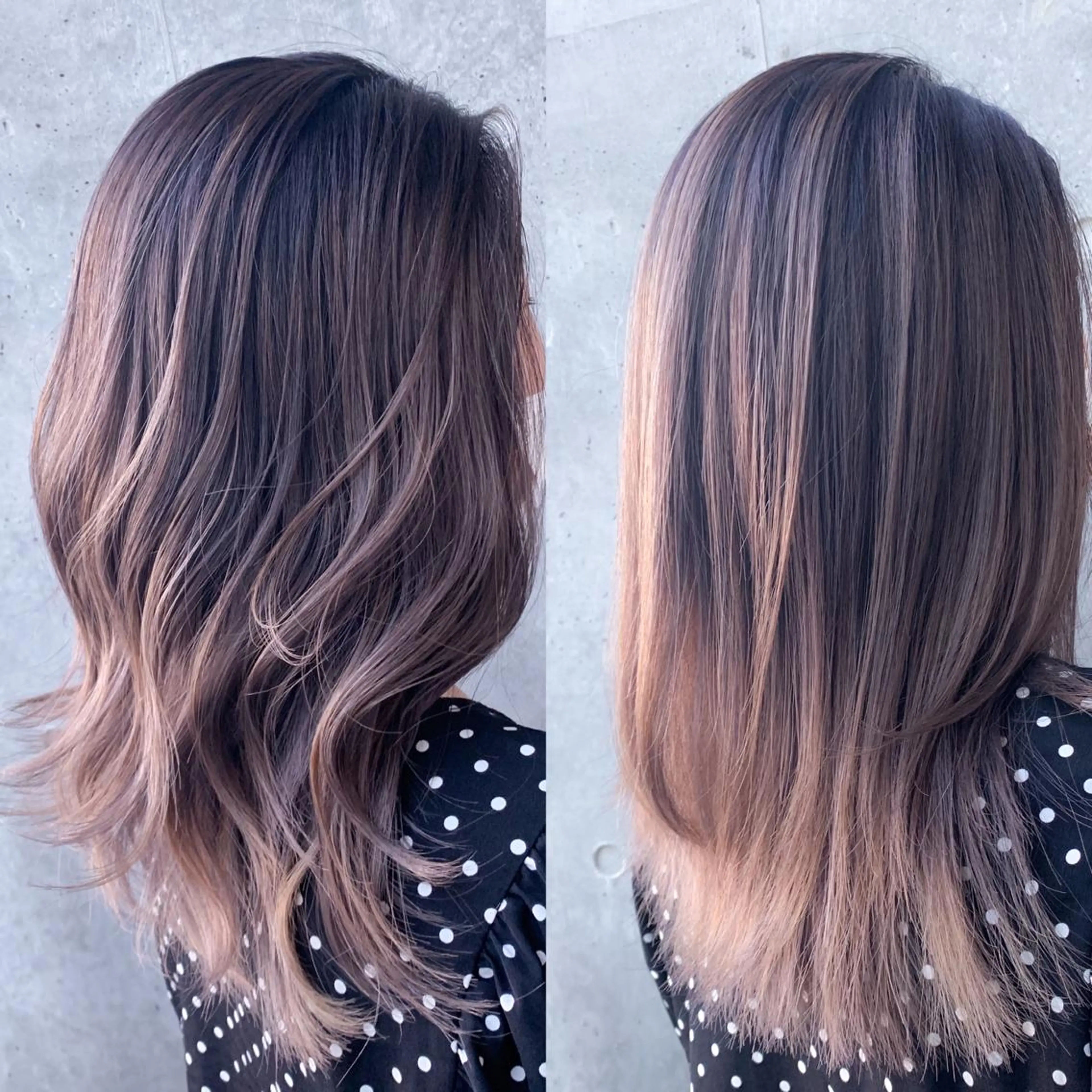 セミロング ハイライト レイヤーカット トリートメント 🔍髪質改善診断🔎 長山　 シュンスケのヘアスタイル