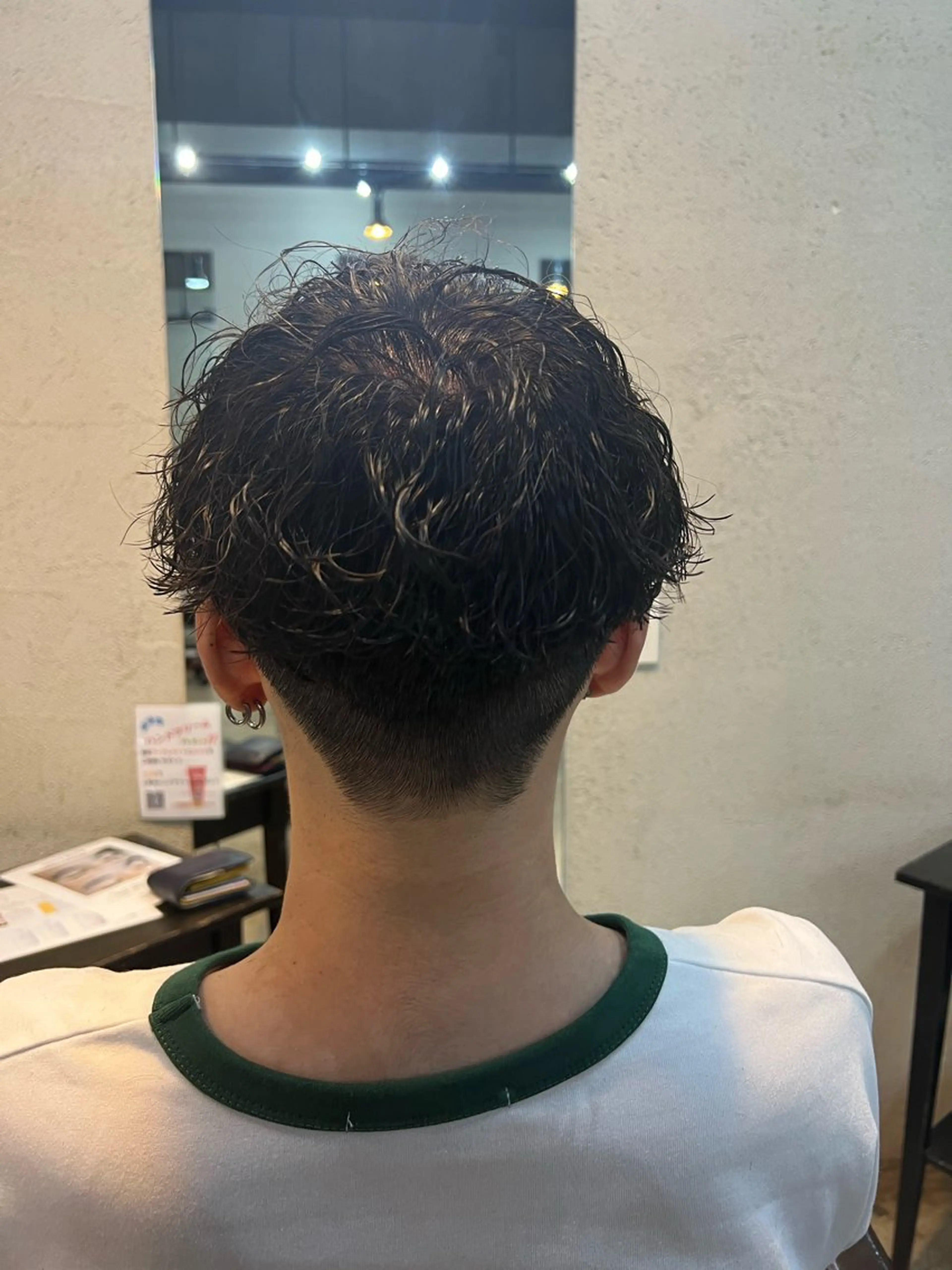 パーマ メンズ マッシュ メンズパーマ 刈り上げ 波巻きパーマ Men's NAM 八角のヘアスタイル