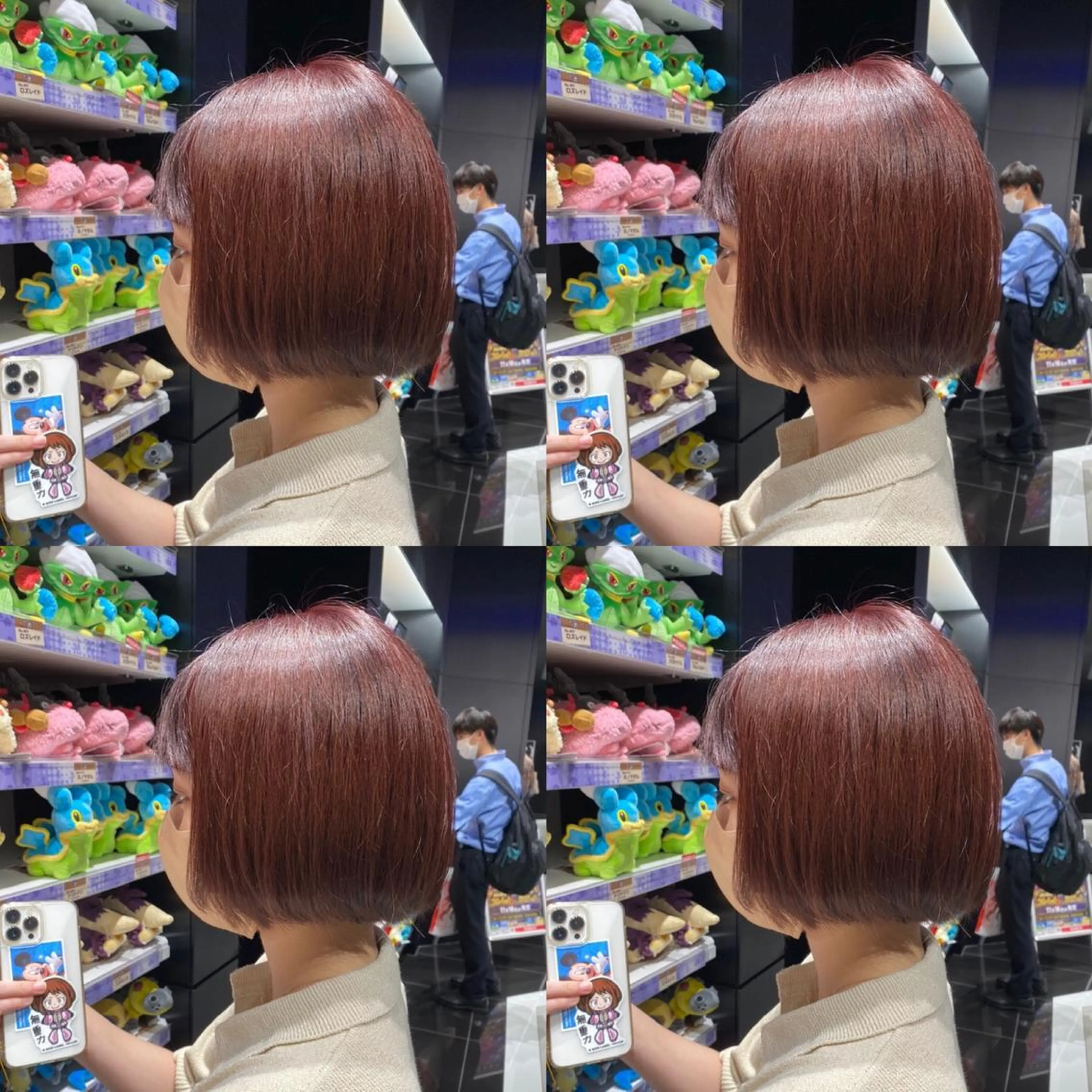 ショート カラー ブラウンカラー ピンクカラー ピンクブラウン 🌈原宿🥣ケアブリ ーチ🥣平城秀馬🌈のヘアスタイル