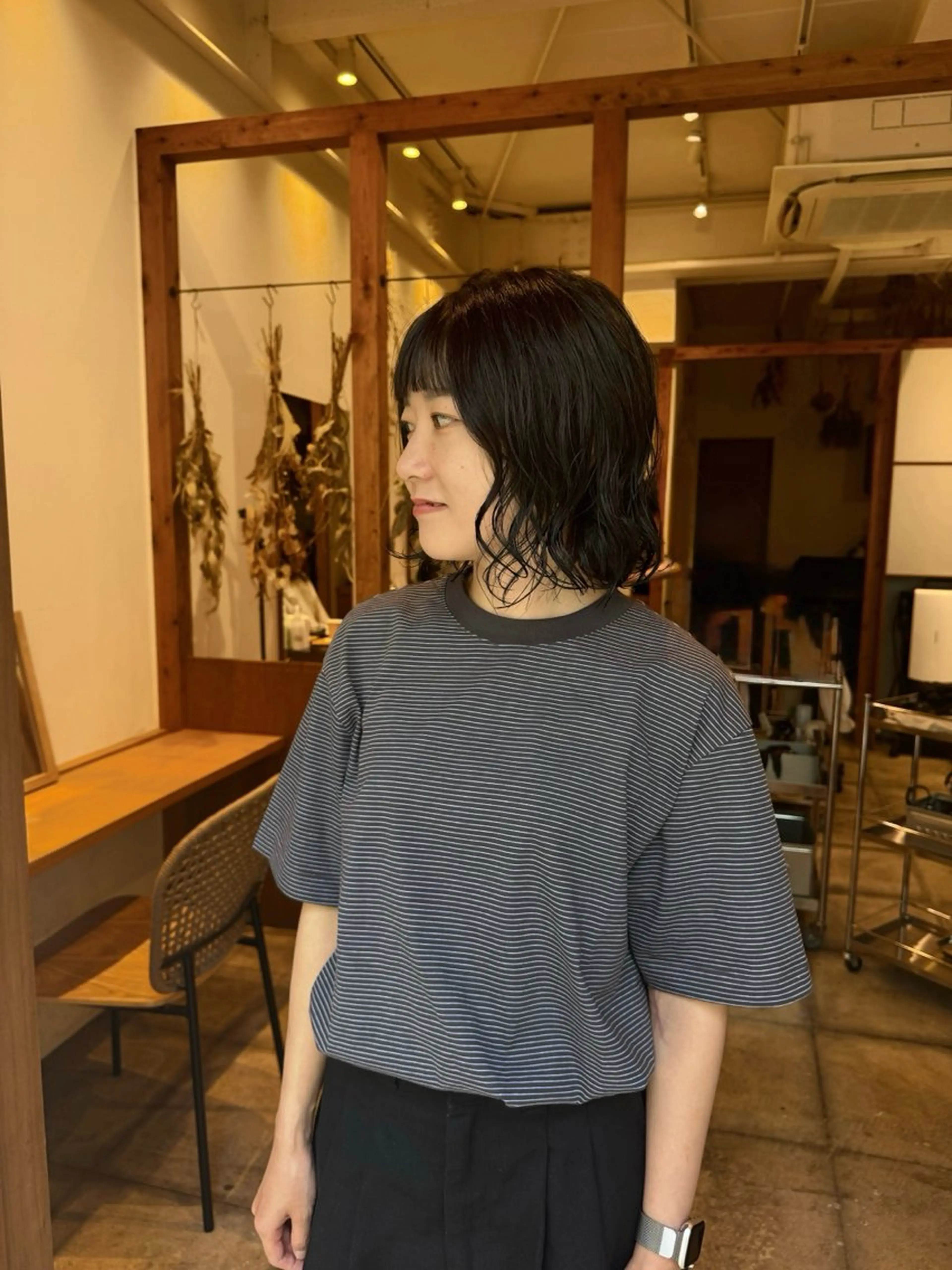 ミディアム カラー ラベンダーカラー カット ヘアカラー トリートメント ENIF　大島 芽生のヘアスタイル