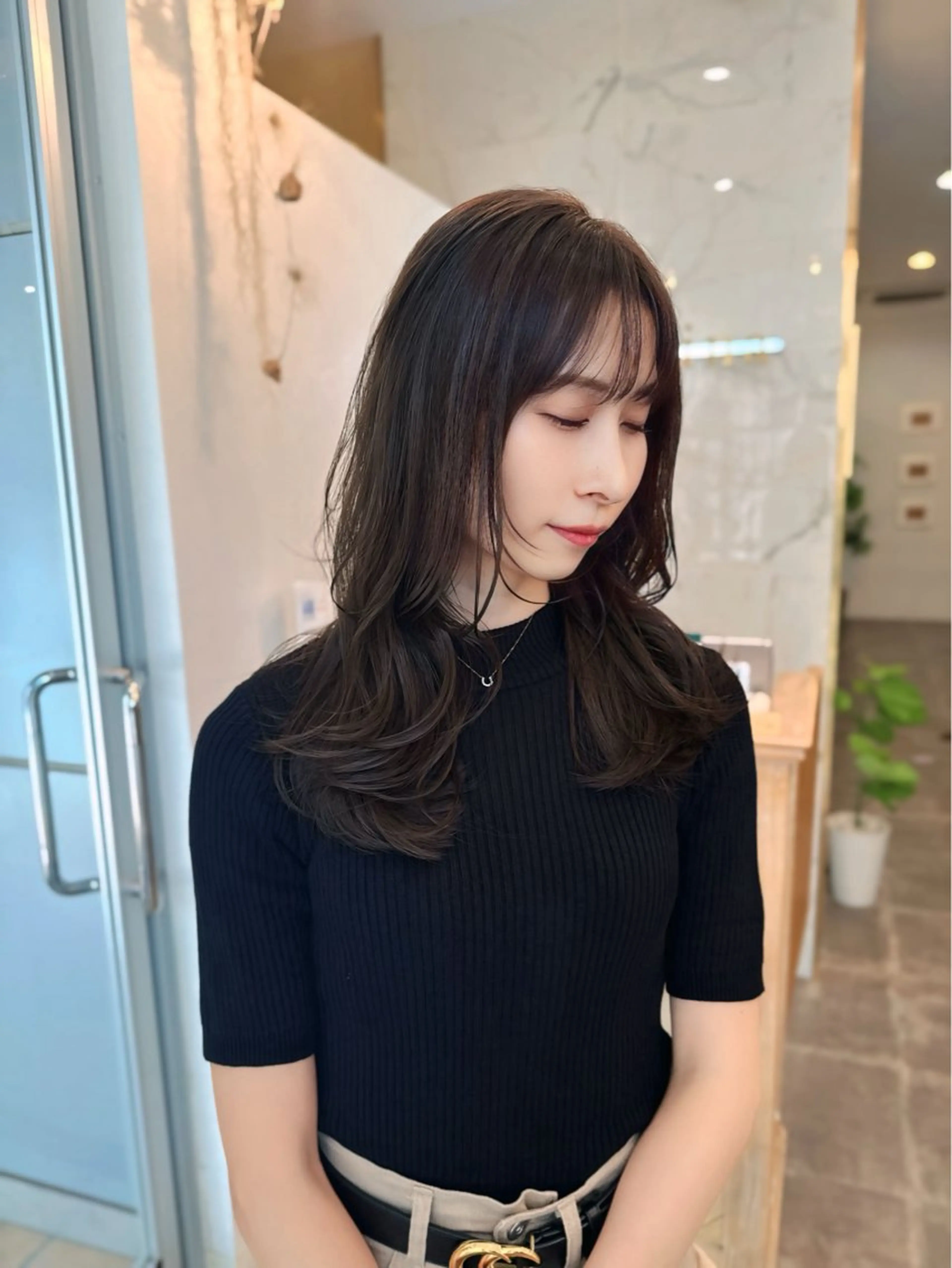 セミロング Zina 髪質改善 たつやのヘアスタイル