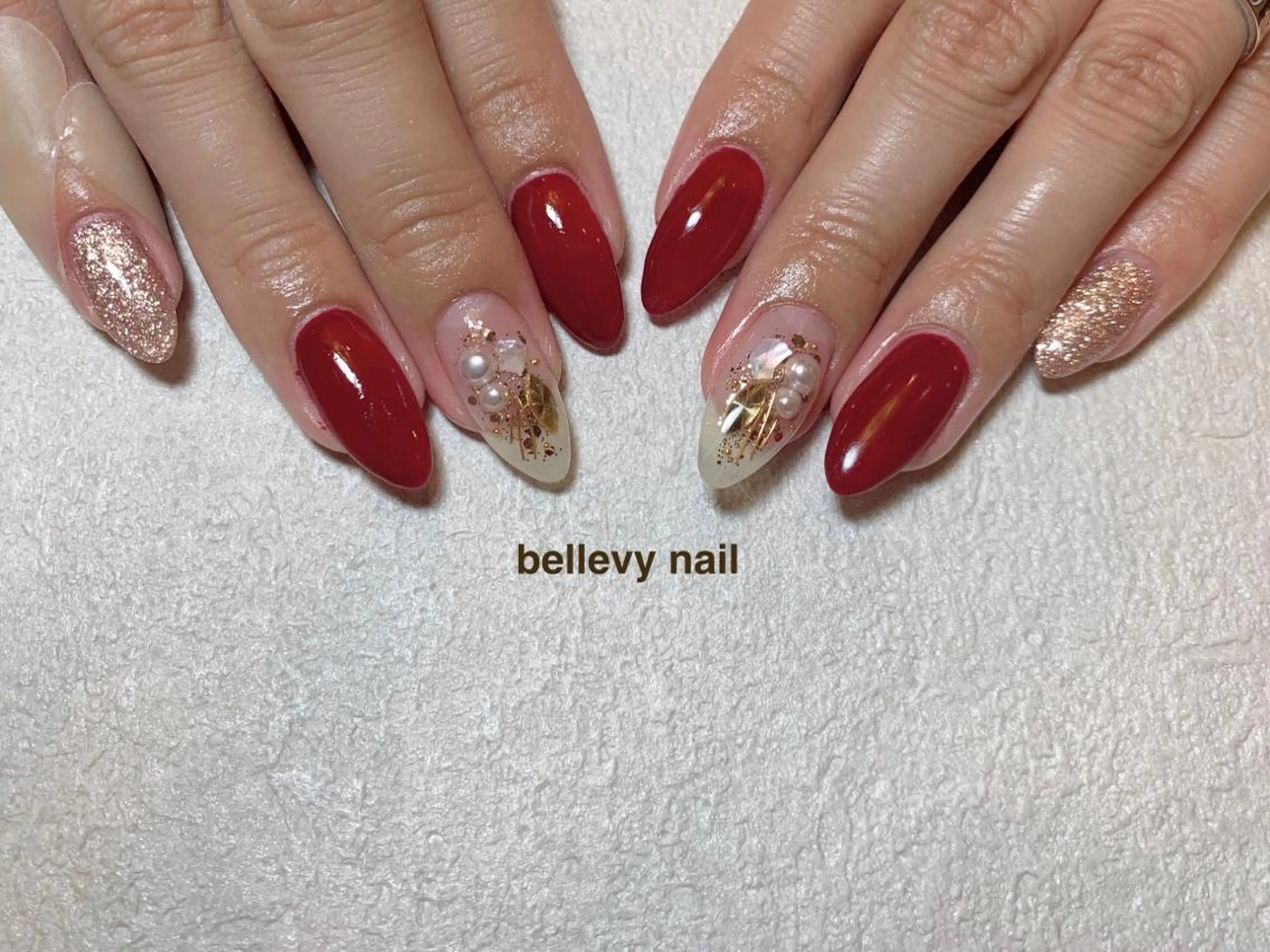 ネイル ハンドネイル bellevy所属・藤原 はずきのネイルデザイン
