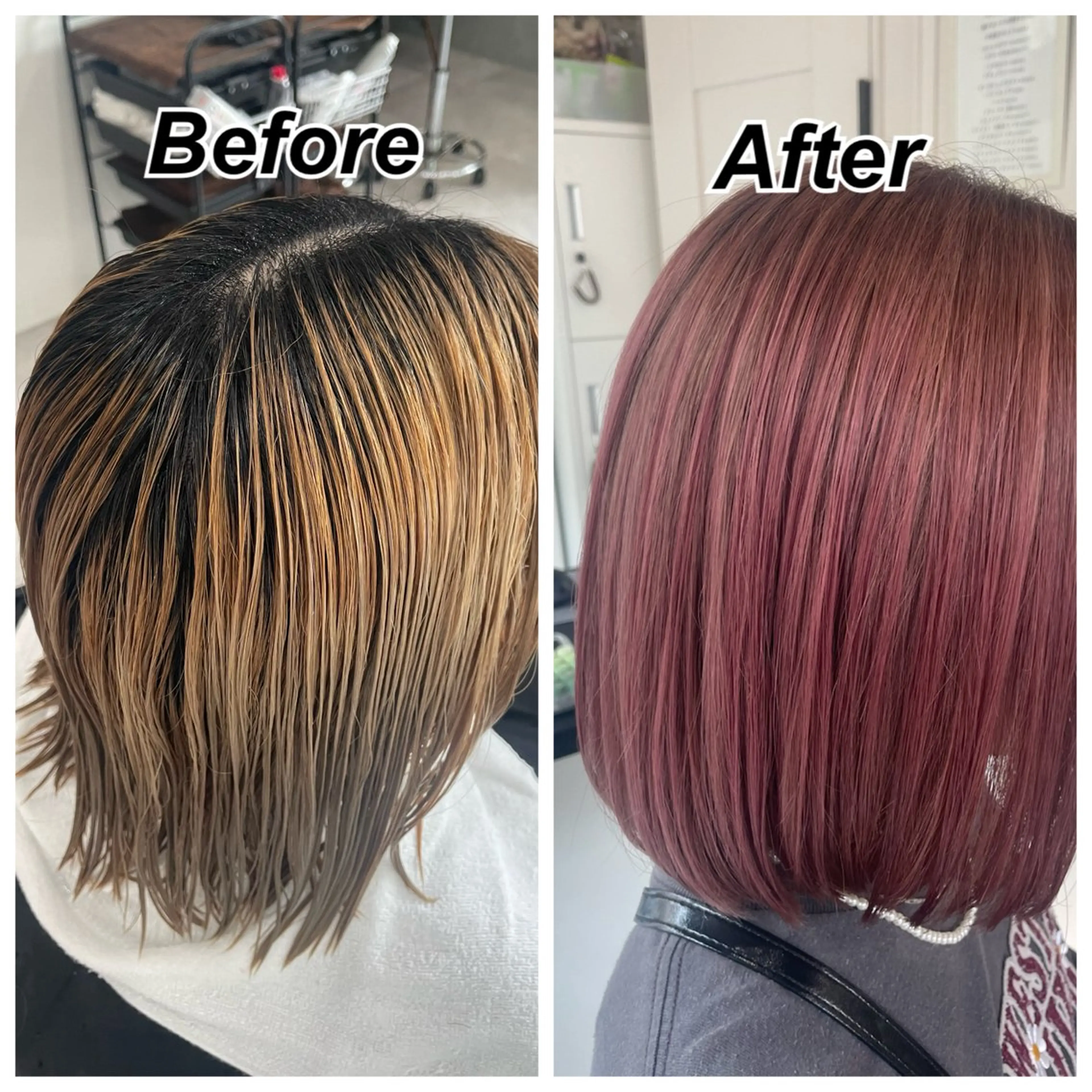 ミディアム カラー Farbe かなのヘアスタイル