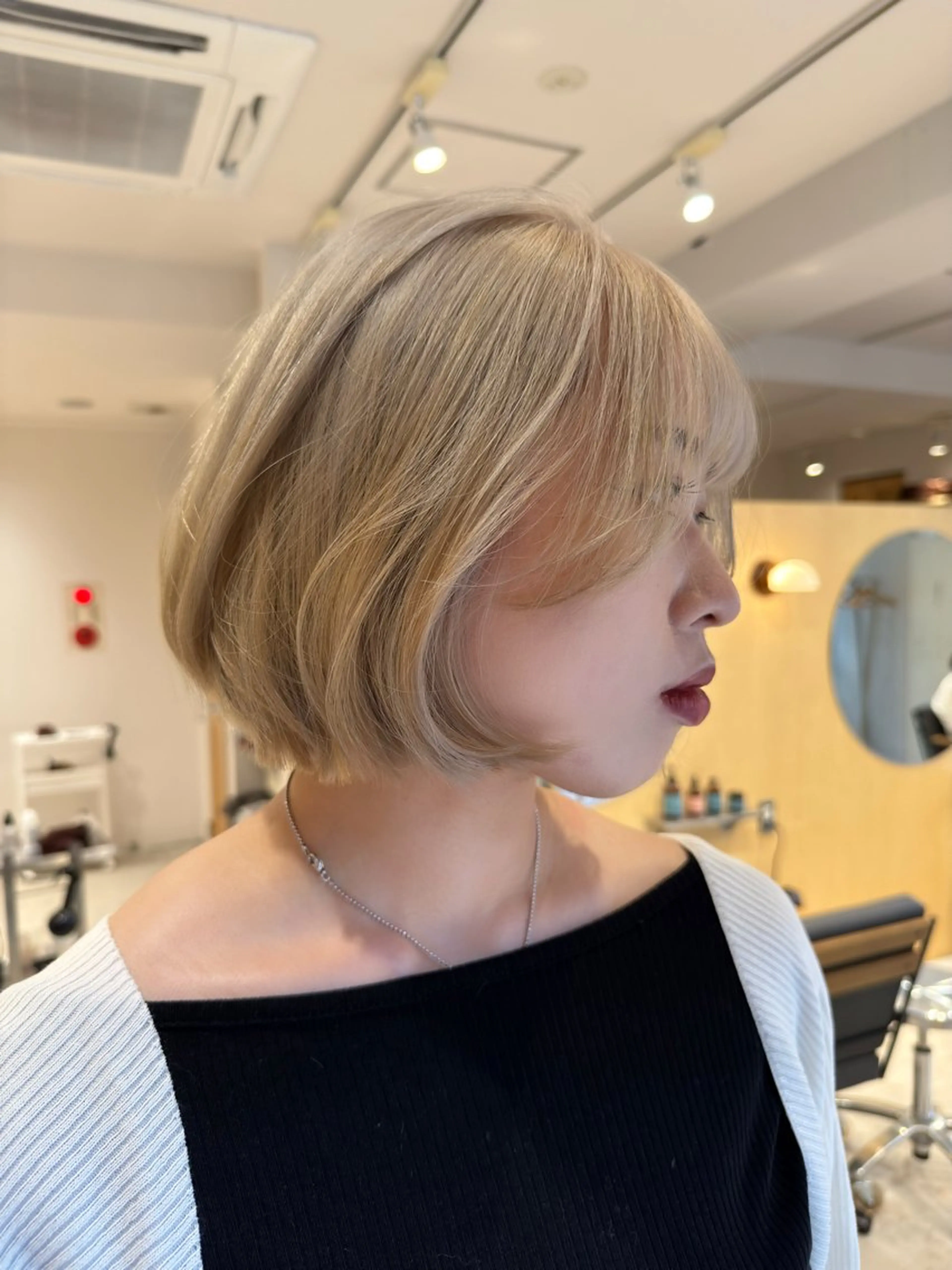 ショート カラー Stam所属・パーマ/ボブ /ブリーチ チヒロのヘアスタイル