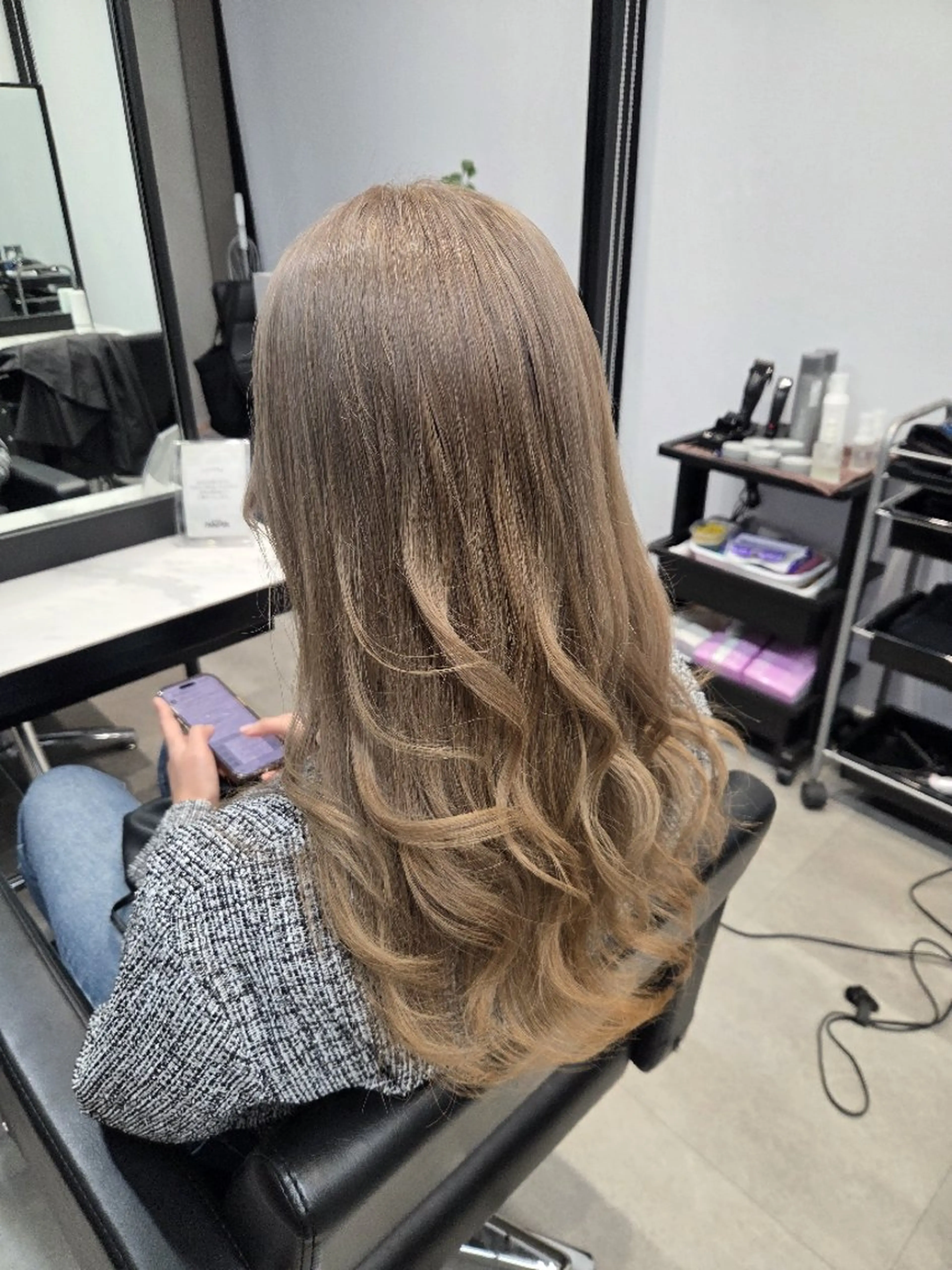 ロング ヘアカラー トリートメント 小野寺 大輝のヘアスタイル