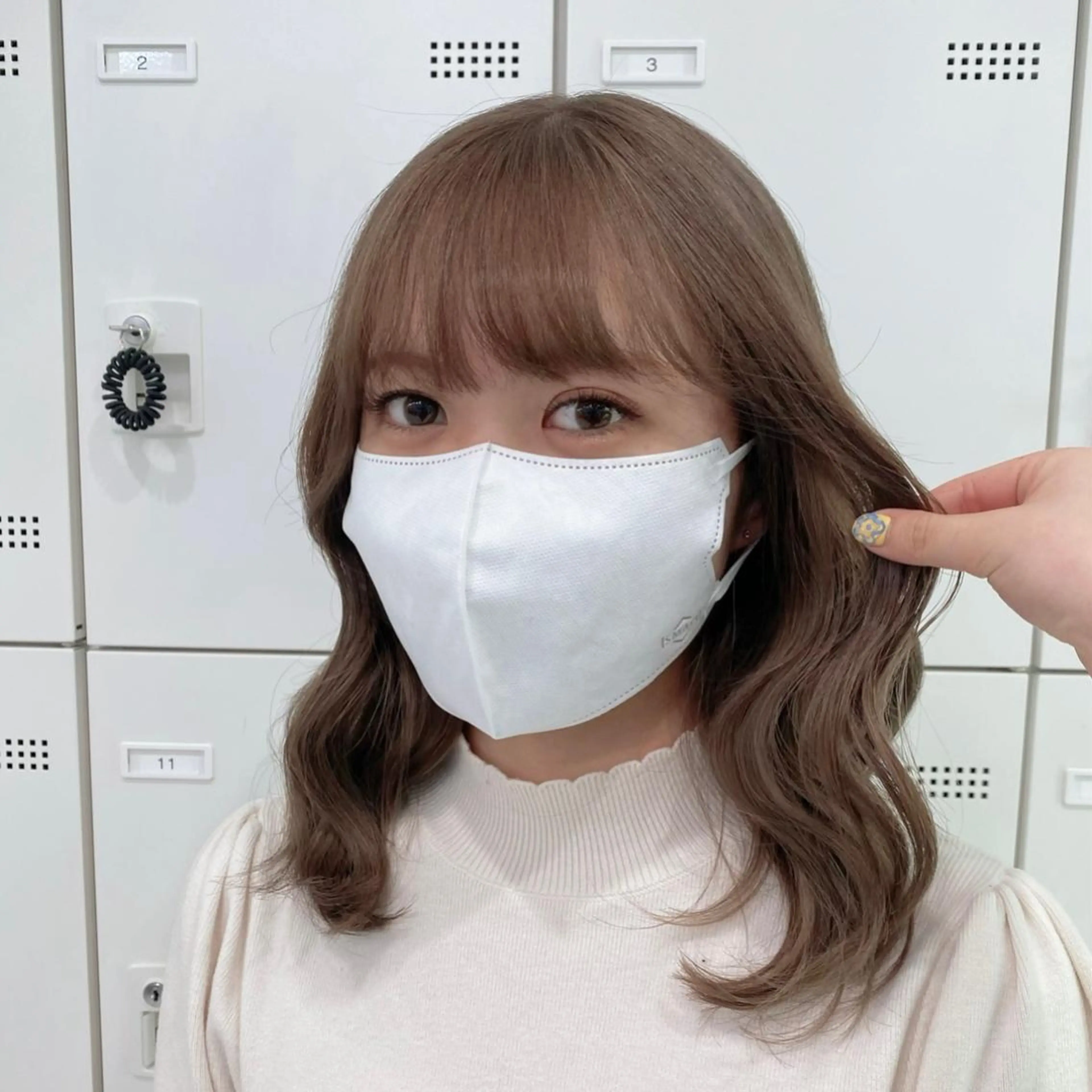 セミロング カラー ヘアカラー トリートメント 🌼リナ🌼赤み消し オリーブ/ブラウンのヘアスタイル