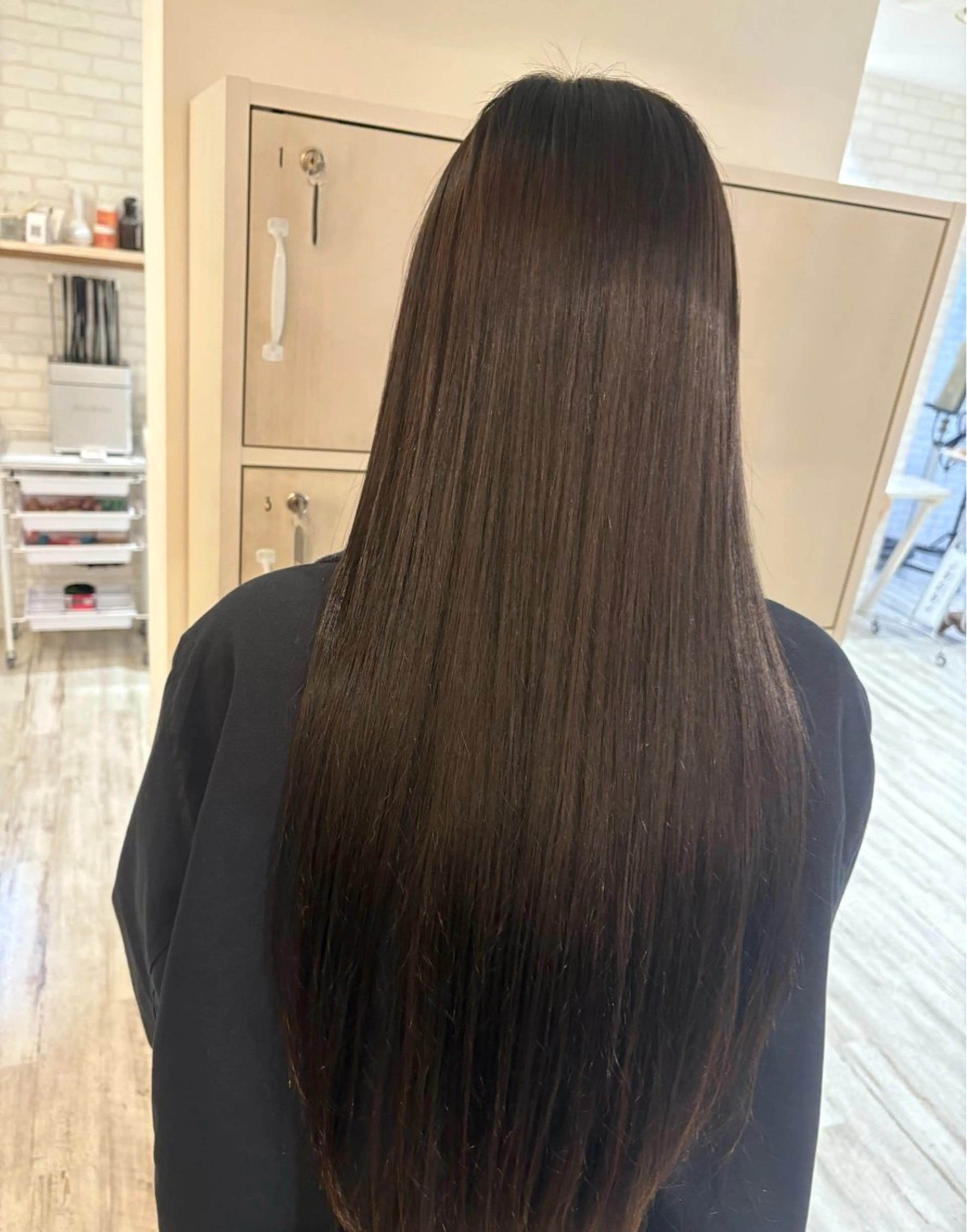 ロング 髪質改善 縮毛矯正 透明感/韓国風 HIRARIのヘアスタイル