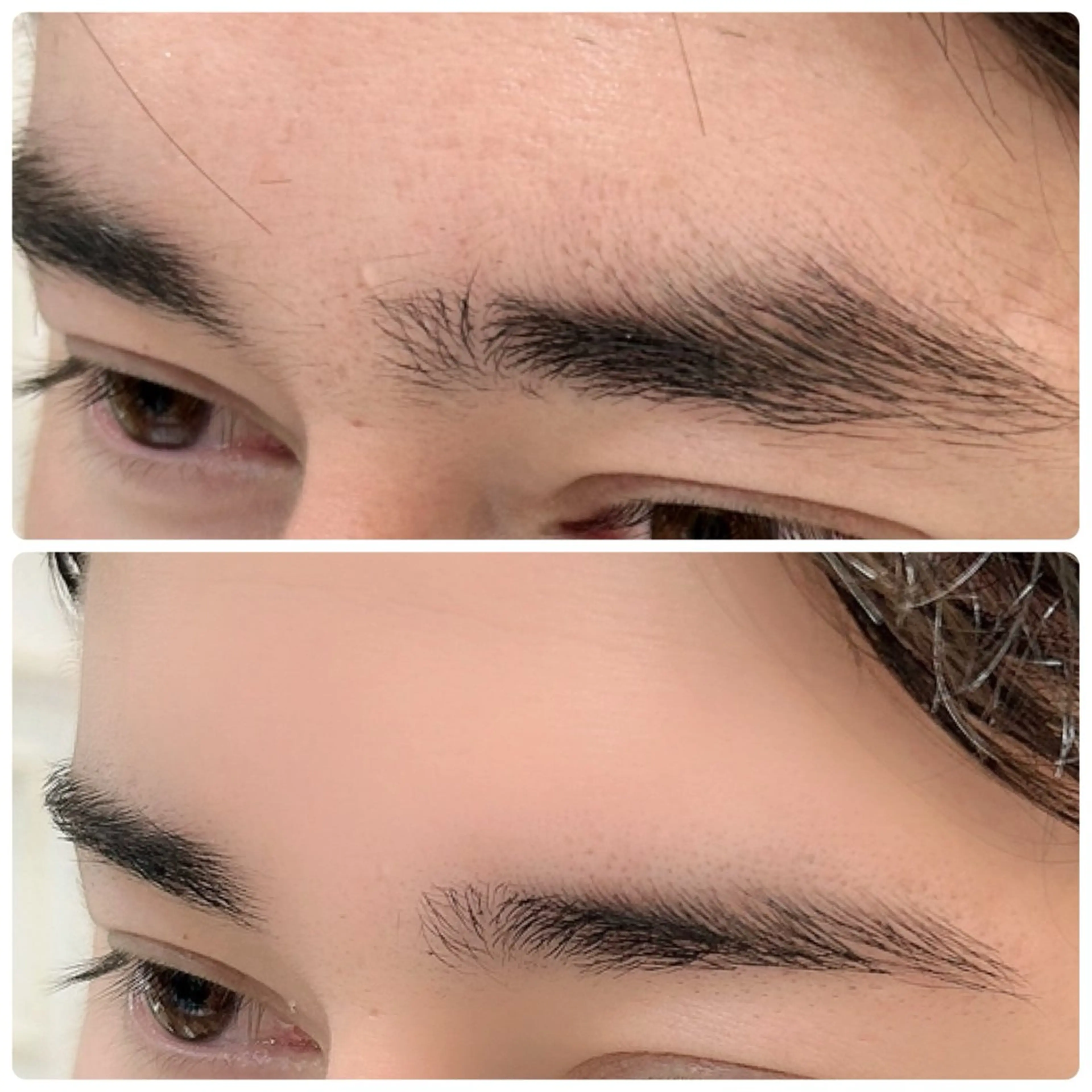 キリッとイケメンに😎ナチュラル美人に🤭眉毛カットのみの写真