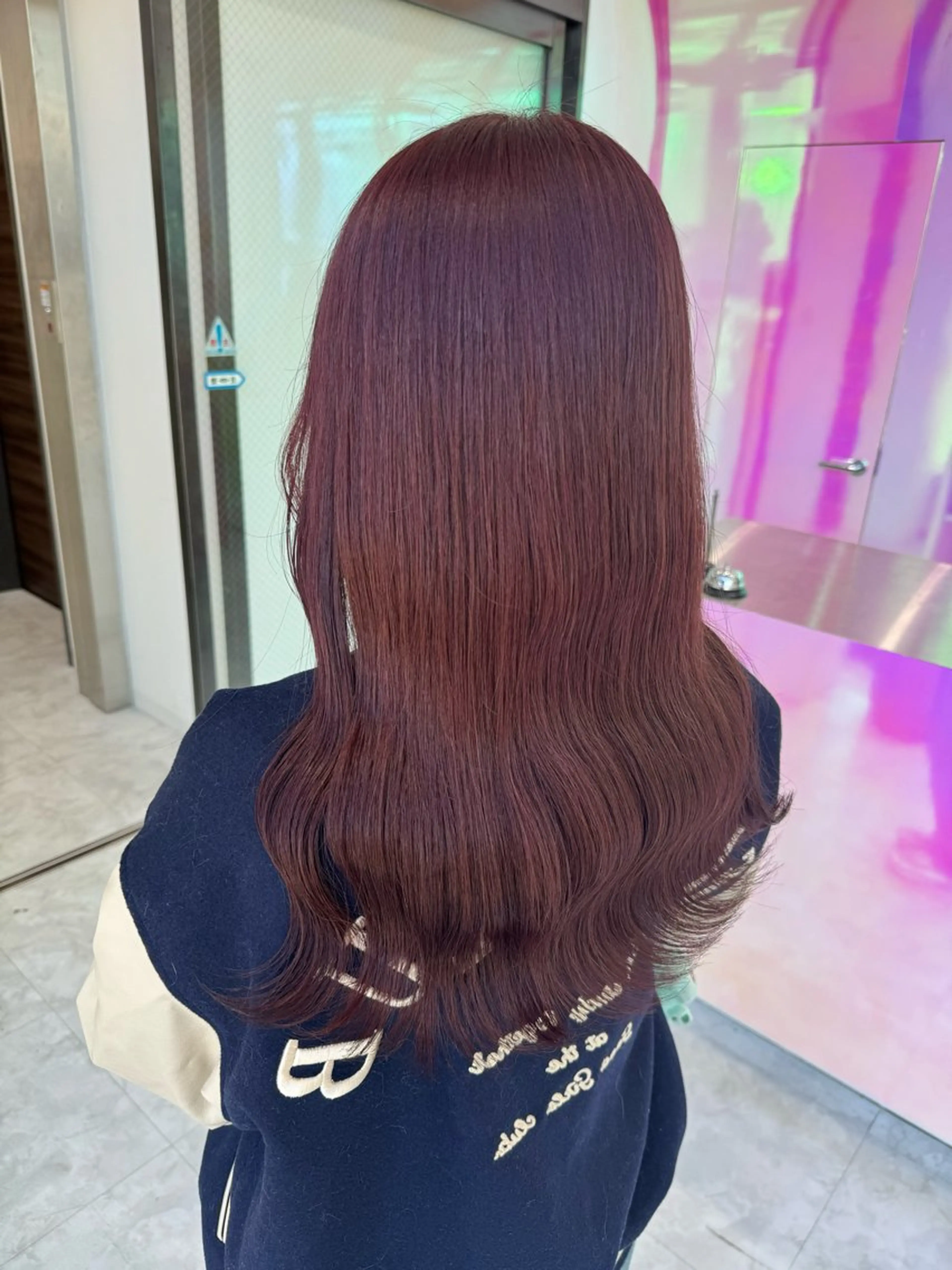 セミロング カラー ラベンダーカラー ピンクカラー ピンクラベンダー カット ヘッドスパ ヘアセット ♡ブリーチカラー♡ Mirioのヘアスタイル