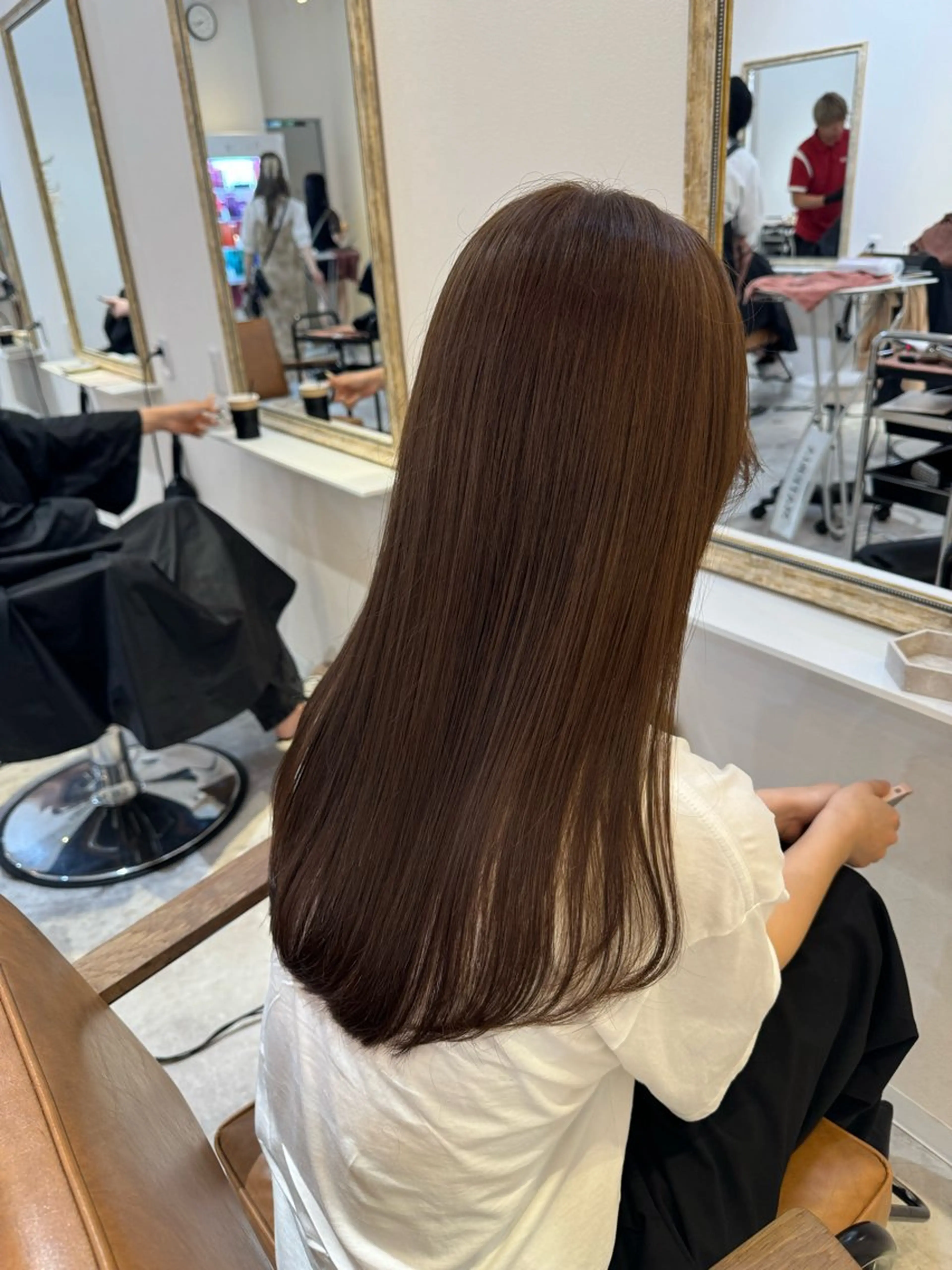 ロング カラー 赤み無し柔らかカラー 【梅田】madokaのヘアスタイル