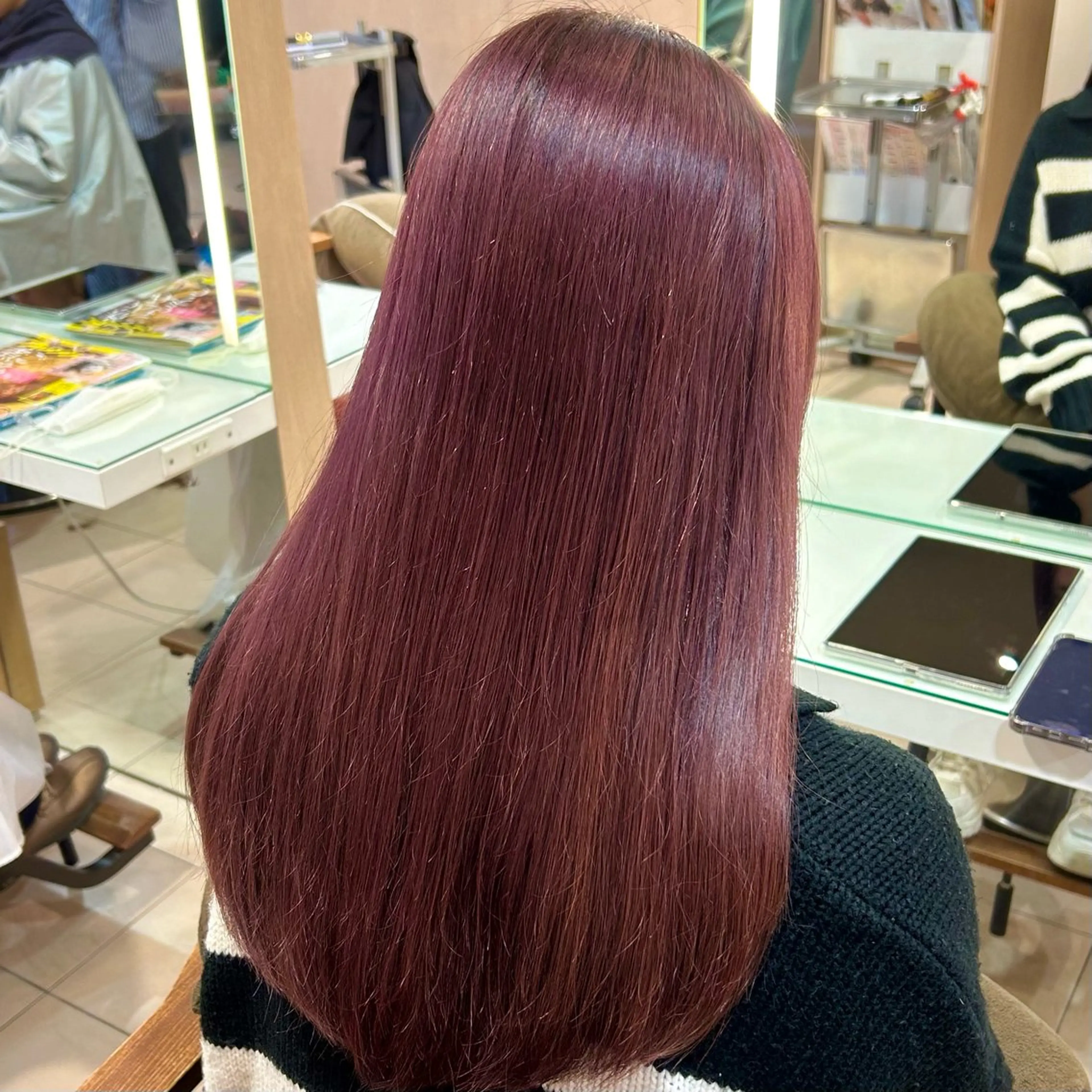 ロング カラー ヘアカラー トリートメント 🫧透明感明るめカラ ー🫧大西あずきのヘアスタイル