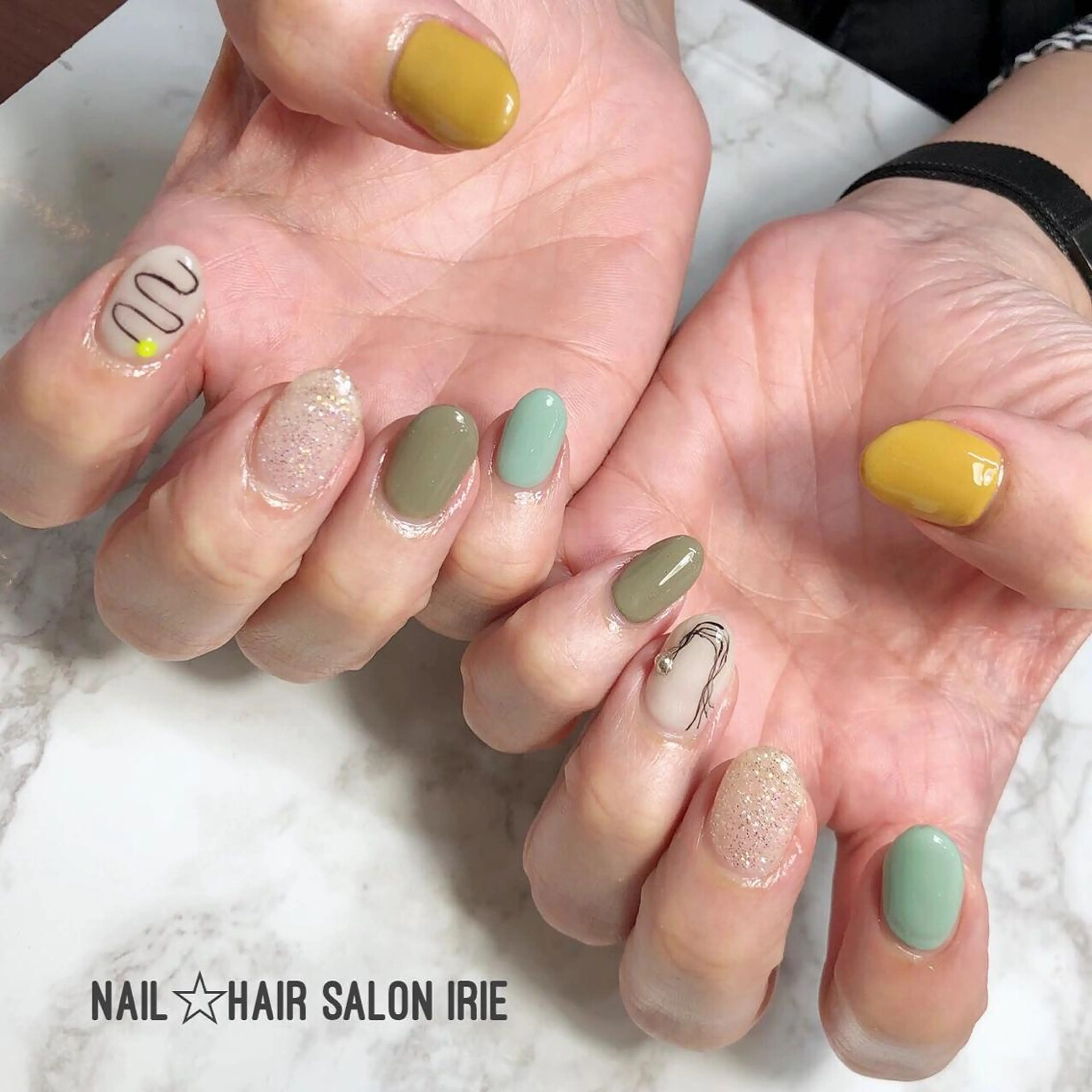 ネイル ハンドネイル ハンドケア Hair salon Irie所属・與儀 知佳のネイルデザイン