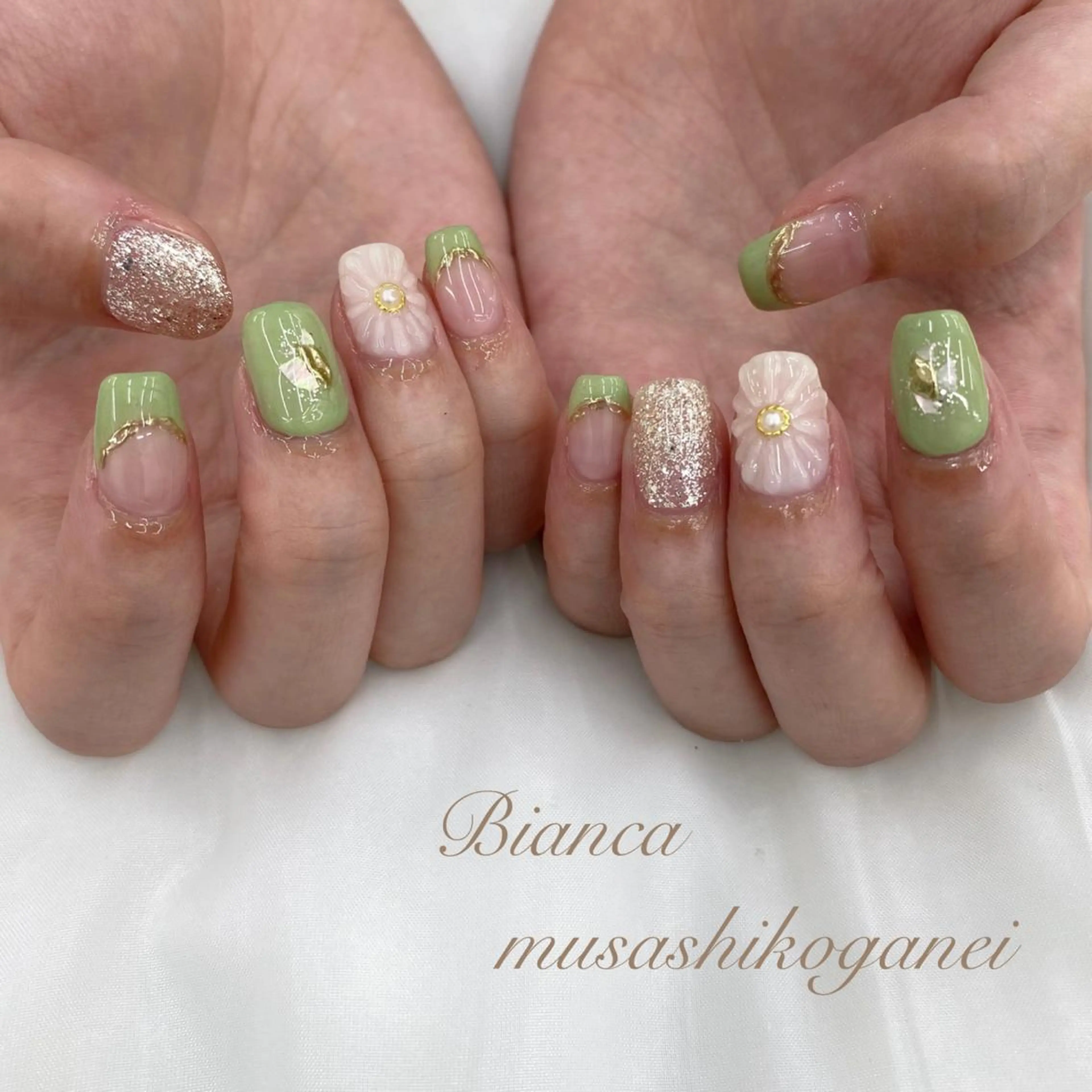 ネイル ハンドネイル Bianca 武蔵小金井 しぎはらのネイルデザイン