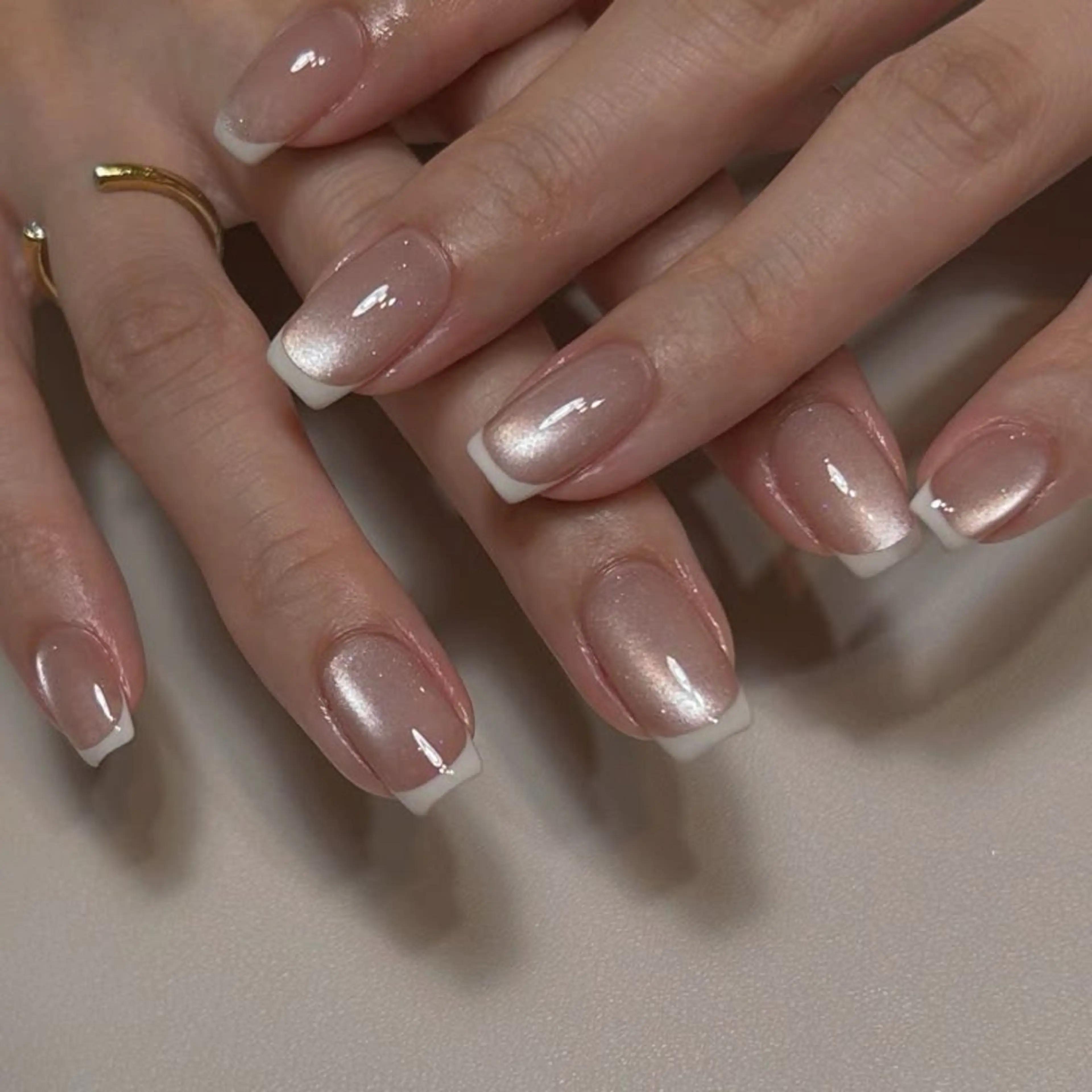 ネイル フレンチネイル ハンドネイル chip nail&eyelash fukuoka所属・chibi nailのネイルデザイン