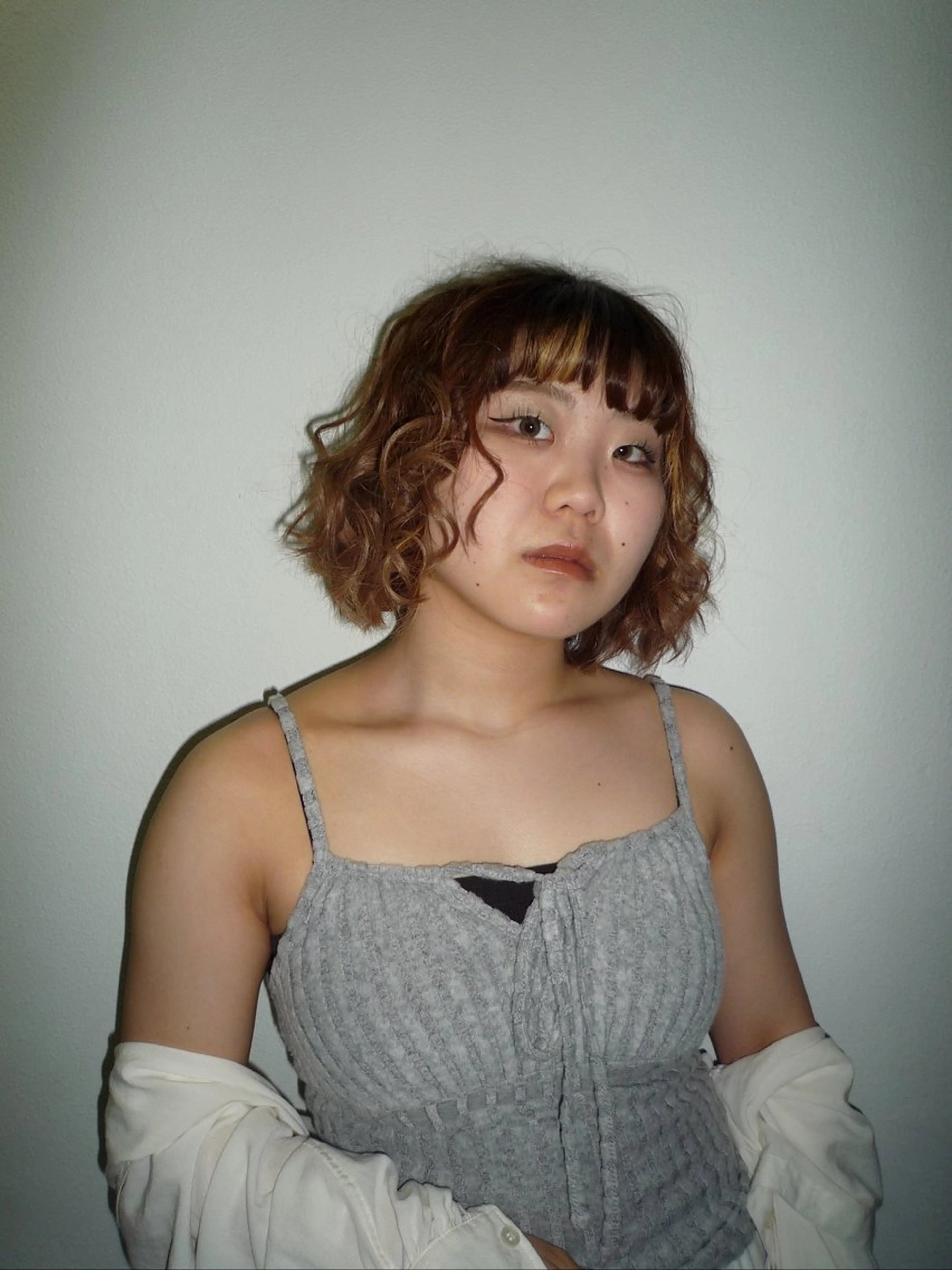 ミディアム カラー ブラウンカラー ヘアカラー 野呂 栄葵 /メンズパーマのヘアスタイル