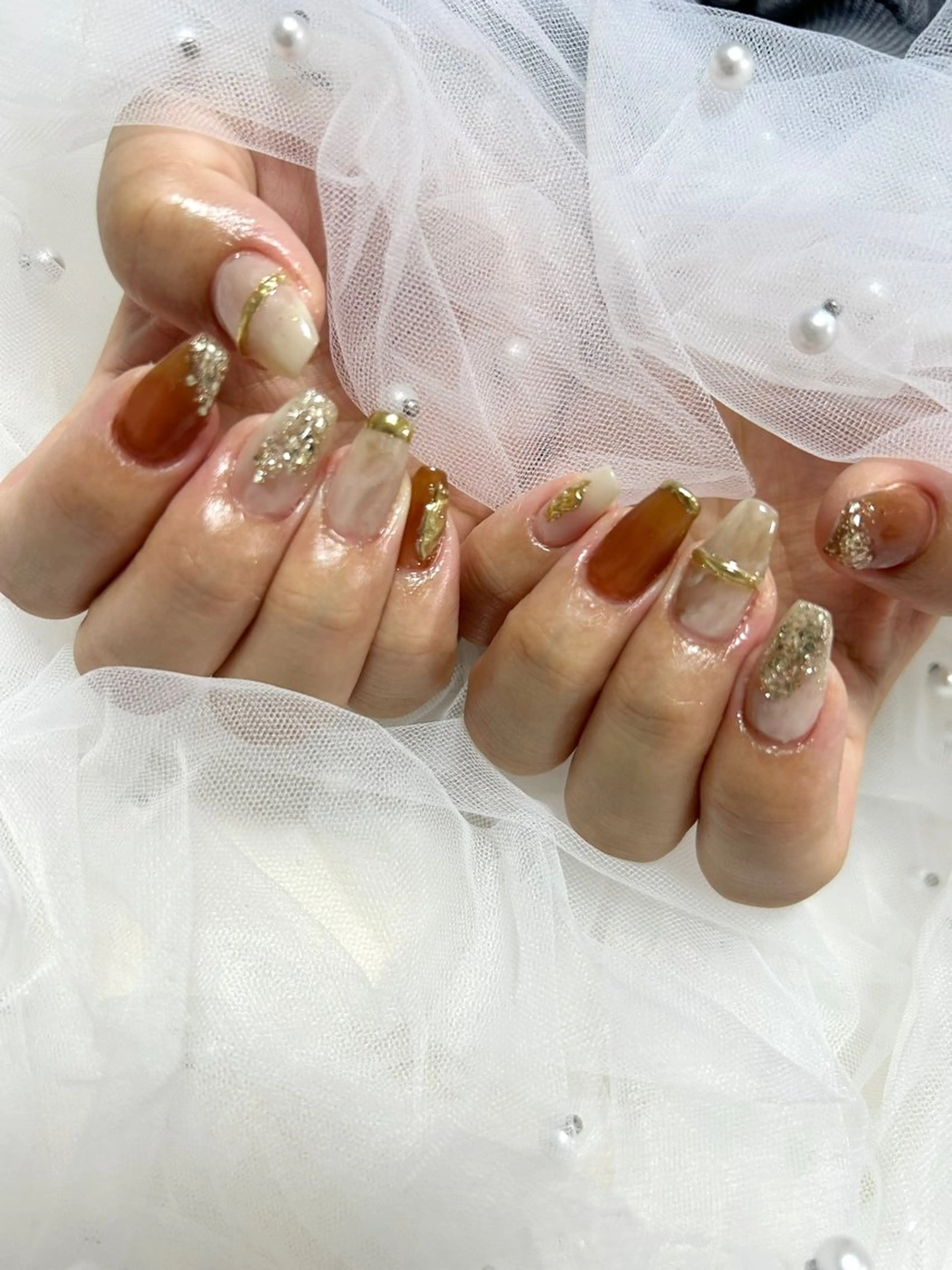 ネイル ニュアンスネイル ハンドネイル Ruly nail yuzunaのネイルデザイン