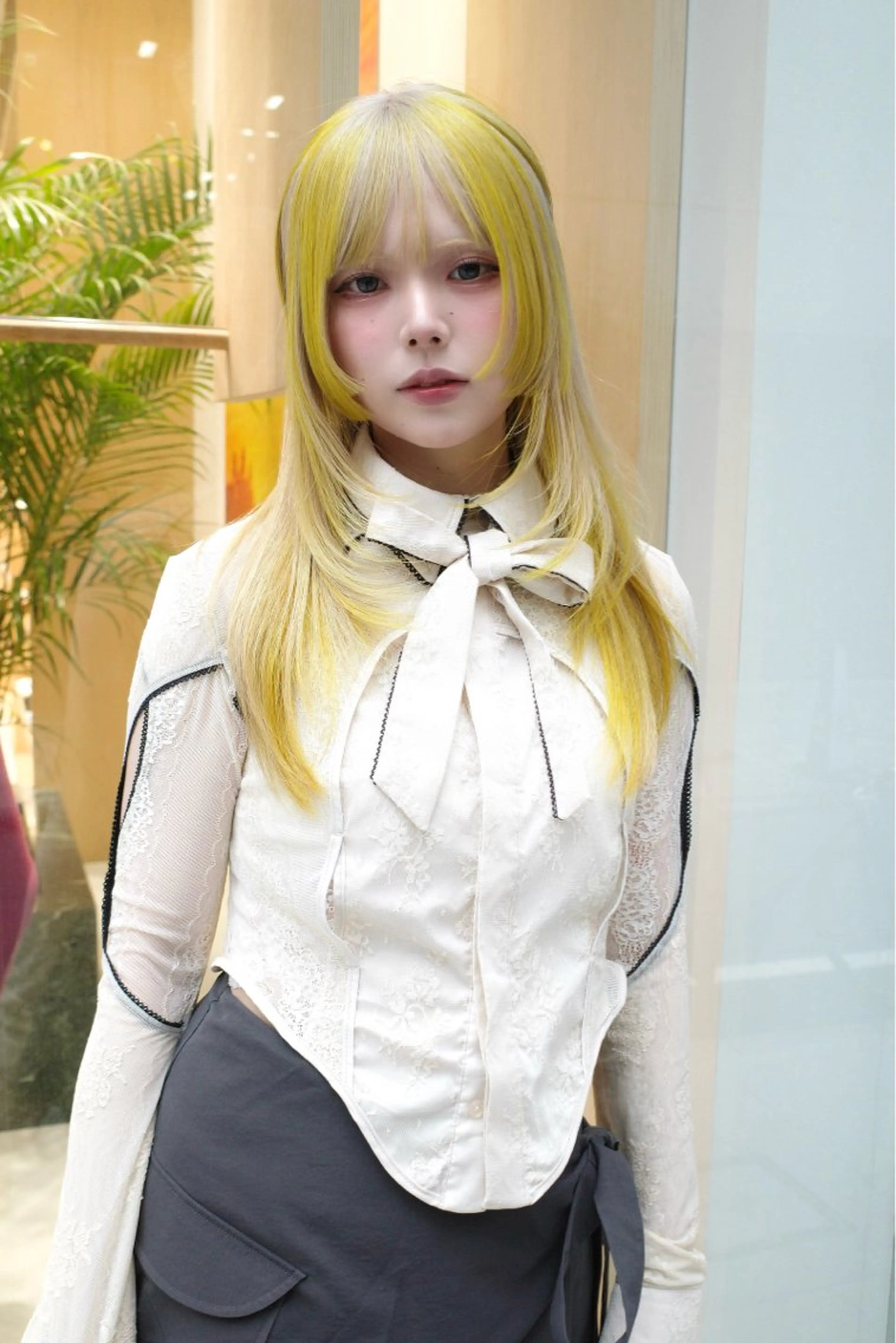 ミディアム カラー カット ヘアカラー トリートメント SALOWIN所属・ブリーチ✍️ ボブ✨レイヤーのヘアスタイル