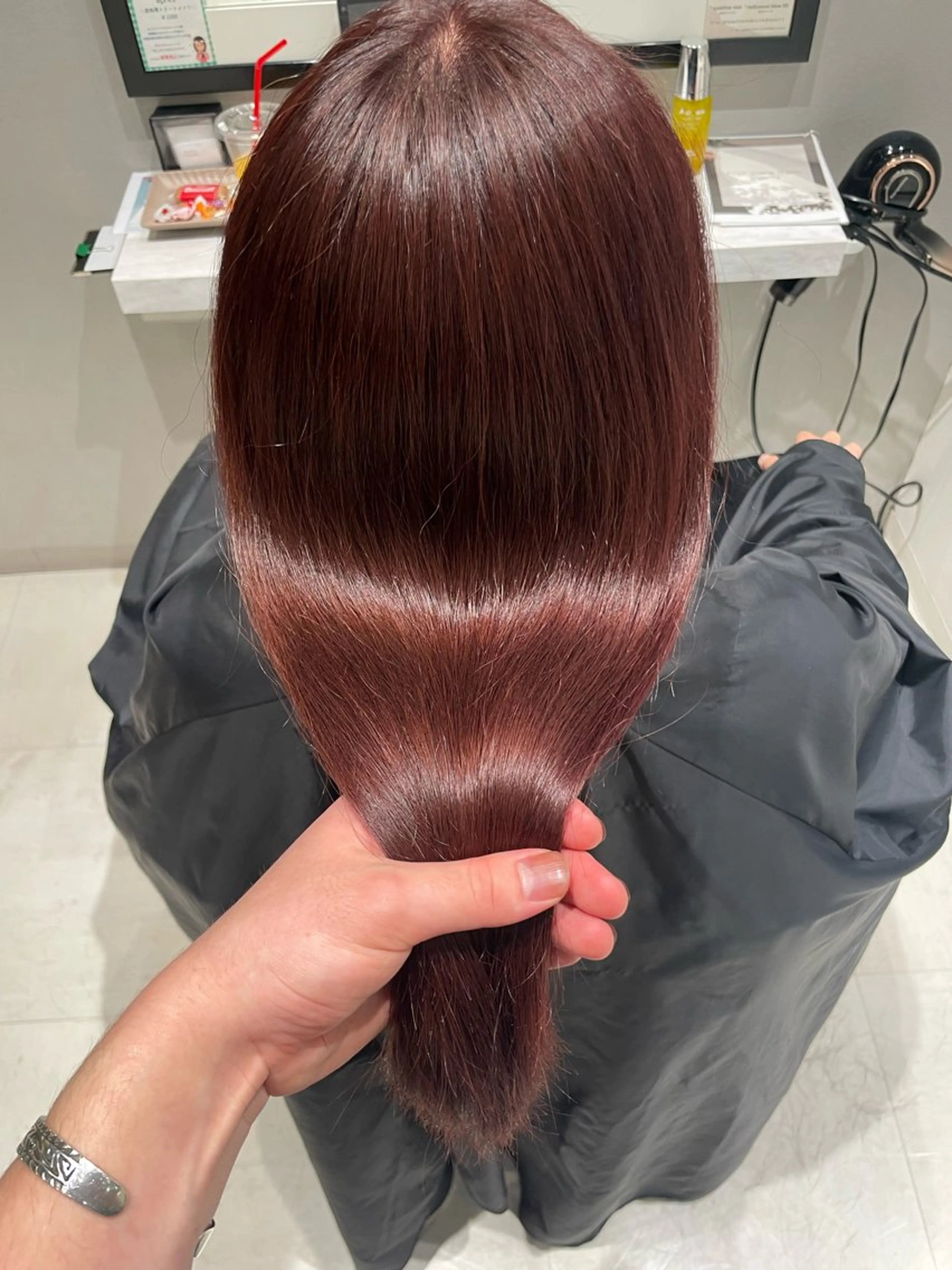 ロング カラー ヘアカラー トリートメント k-two✨たき艶感 カラー／美髪矯正のヘアスタイル