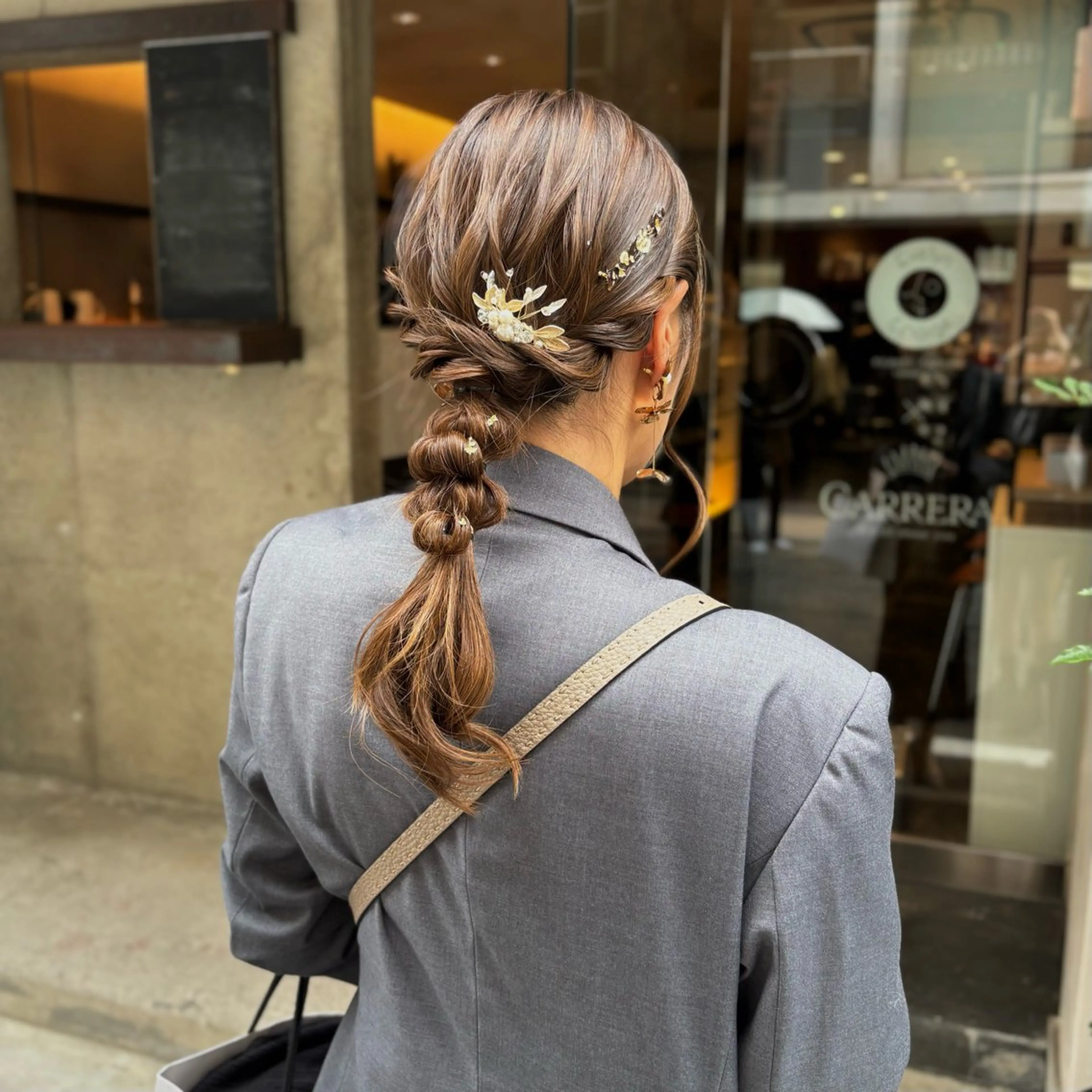 ヘアアレンジ 髪飾り ヘアセット 芦刈 咲来のヘアスタイル