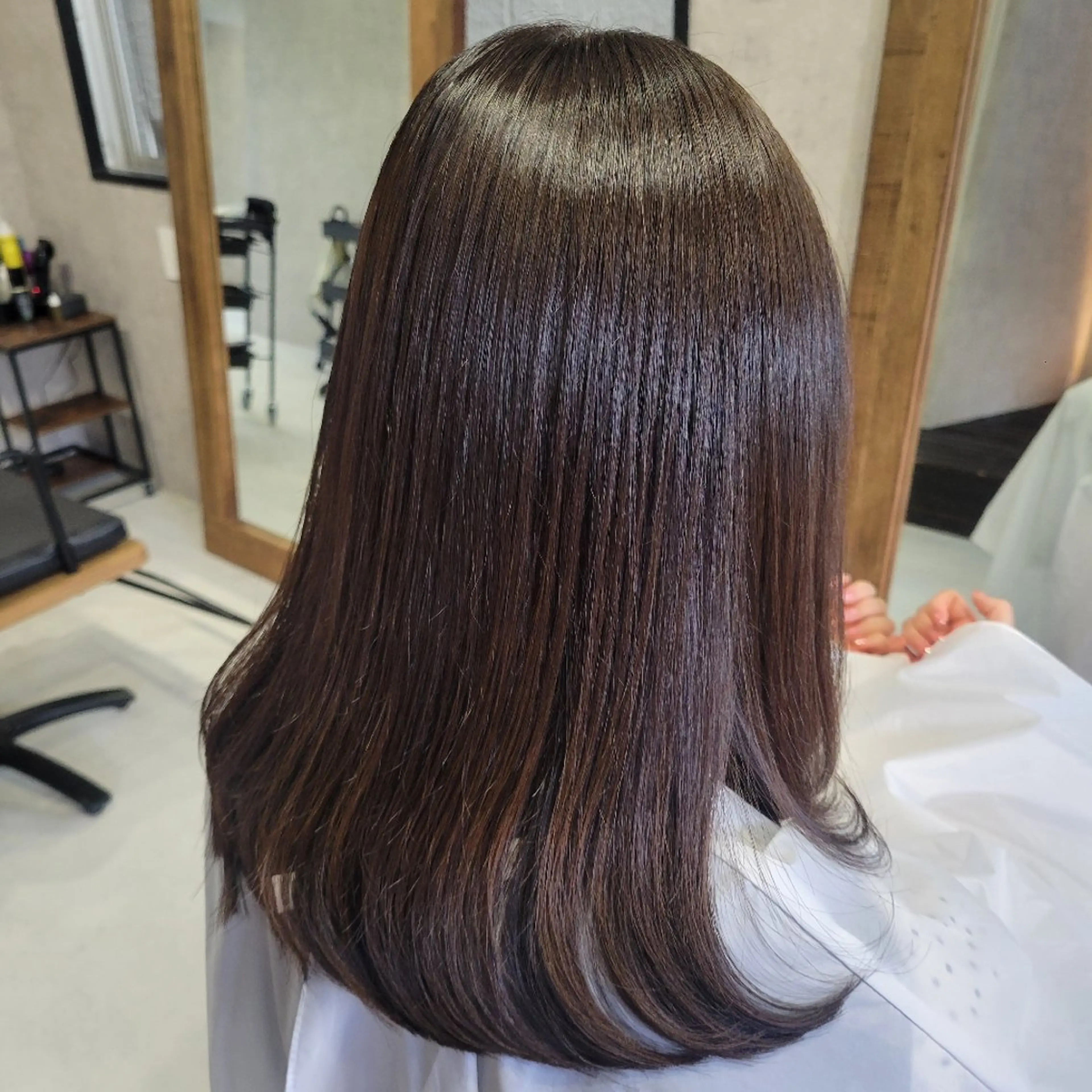 カラー セミロング 縮毛矯正 トリートメント 大辻健太(オオツジ ケンタ)/髪質改善のヘアスタイル