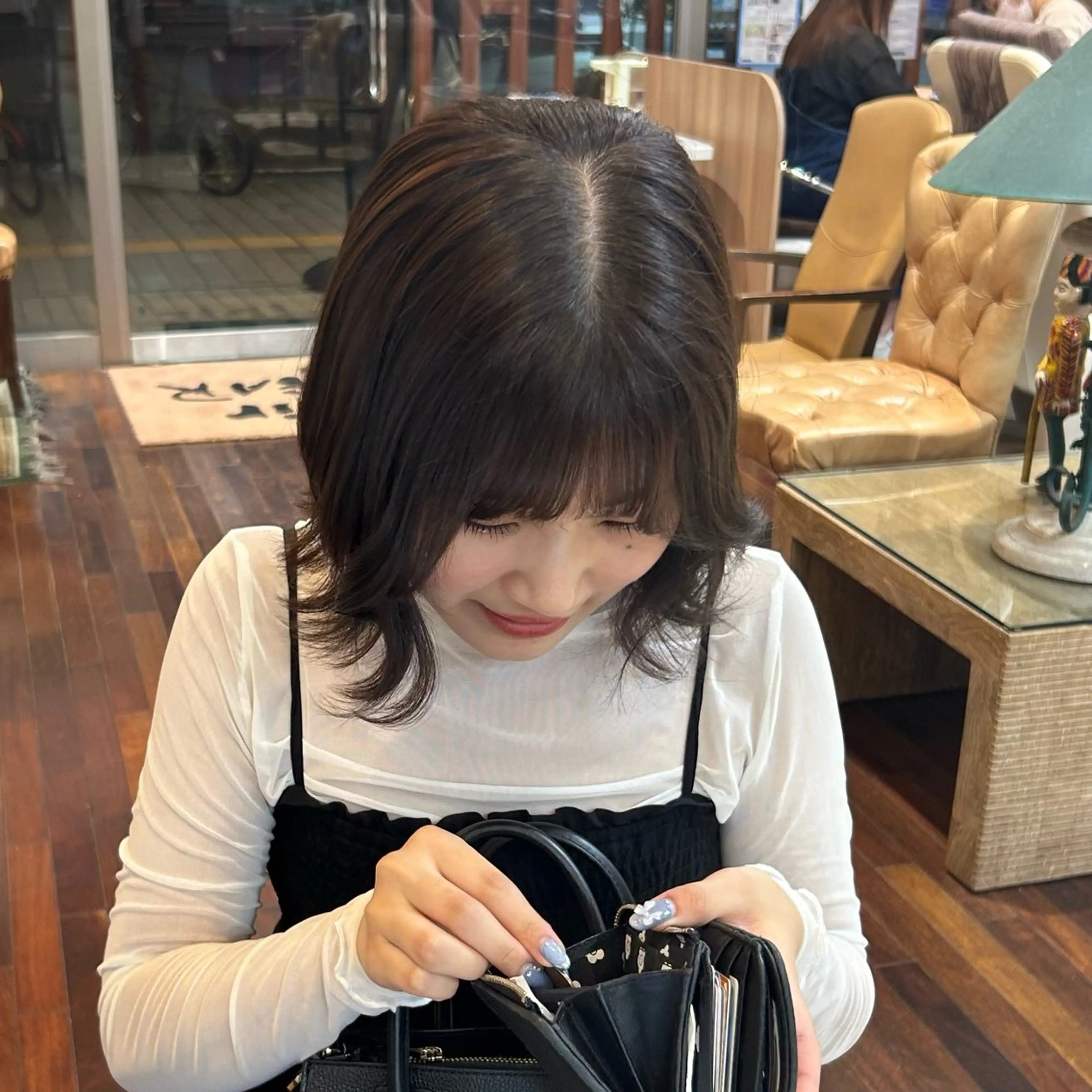 ミディアム カラー 田村 柊真のヘアスタイル