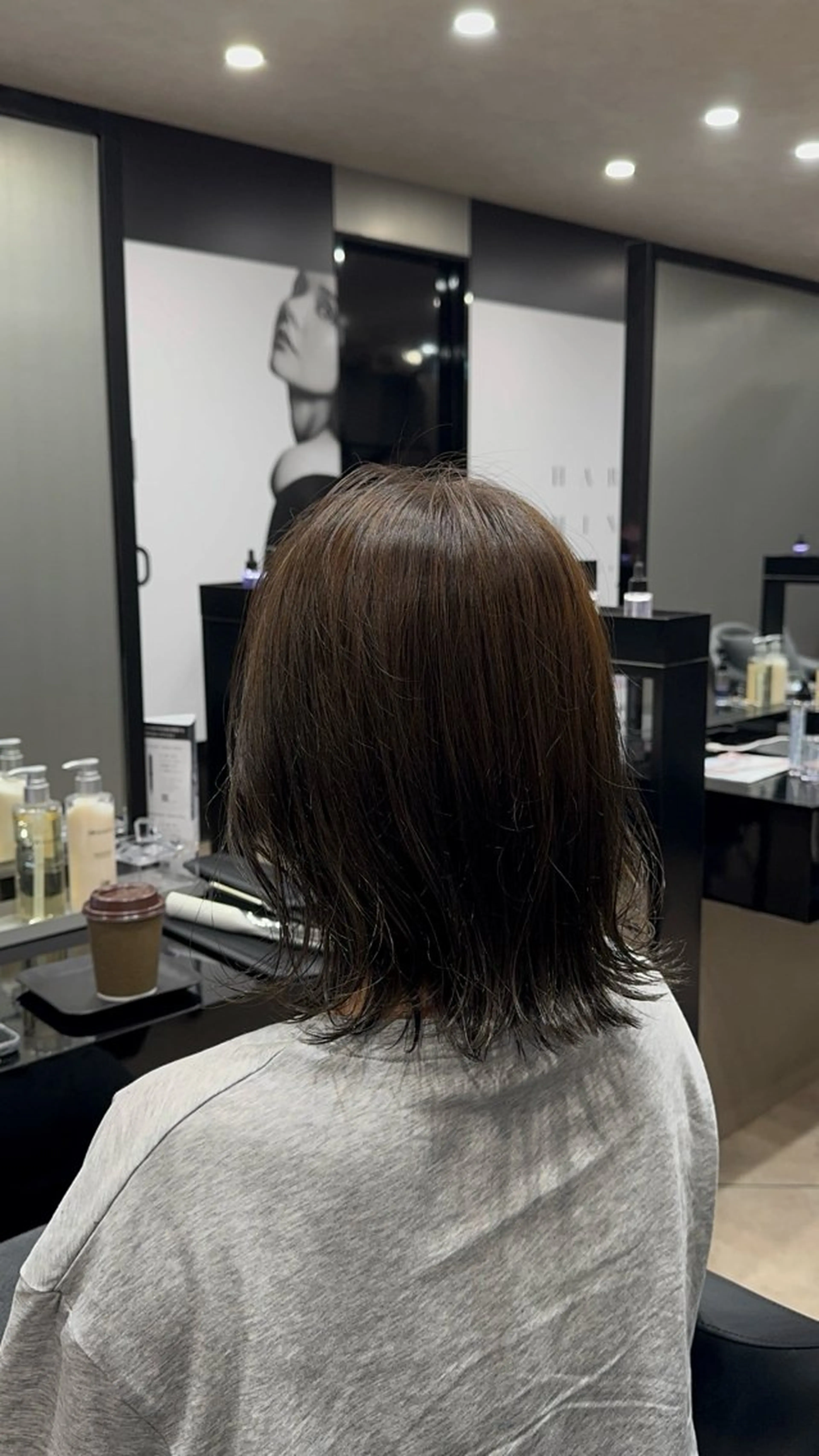 ミディアム カラー ヘアカラー 池田 龍生のヘアスタイル